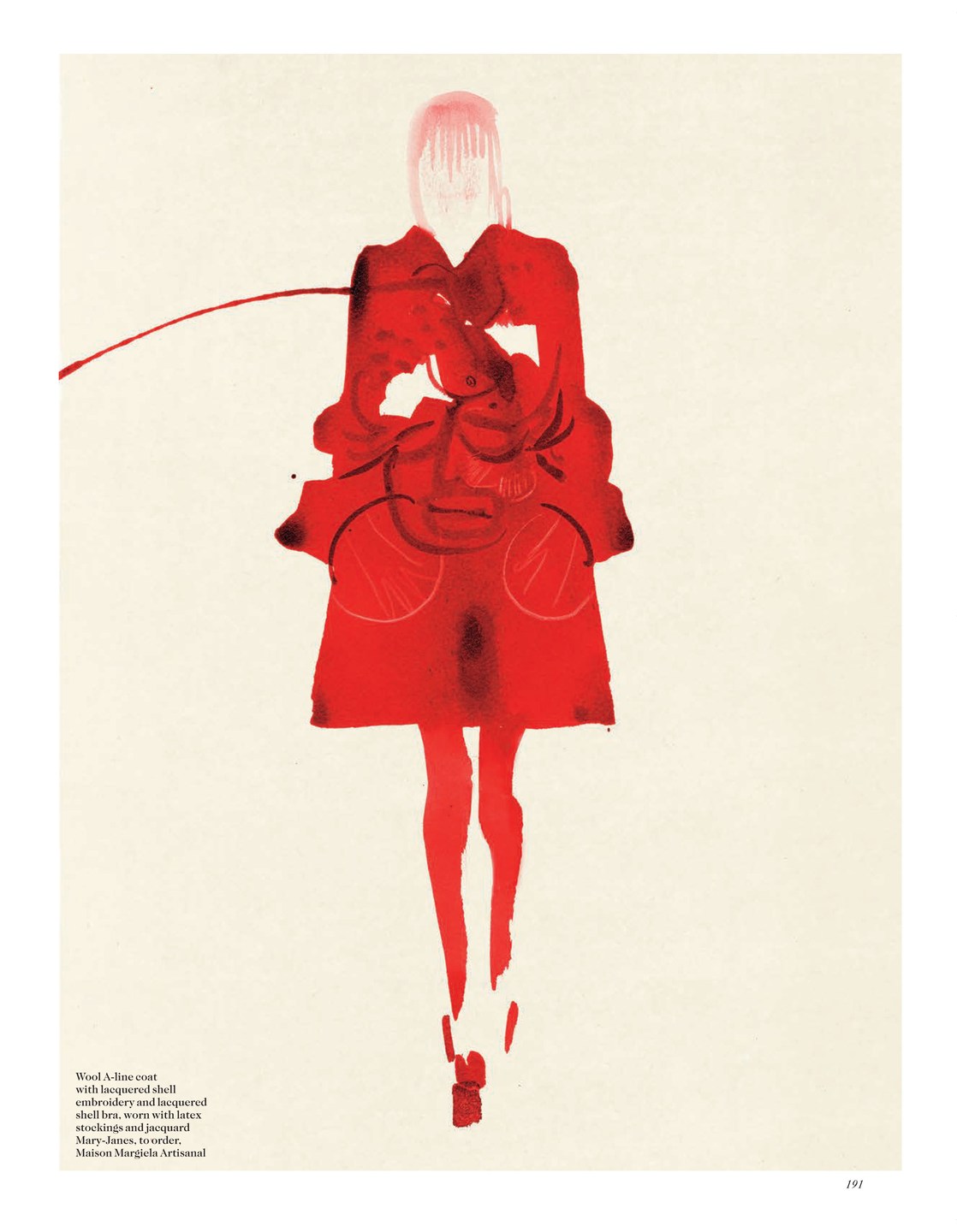  | New Work | Martin Margiela Couture Designer: John Galliano London 2015, Ink on paper | 9