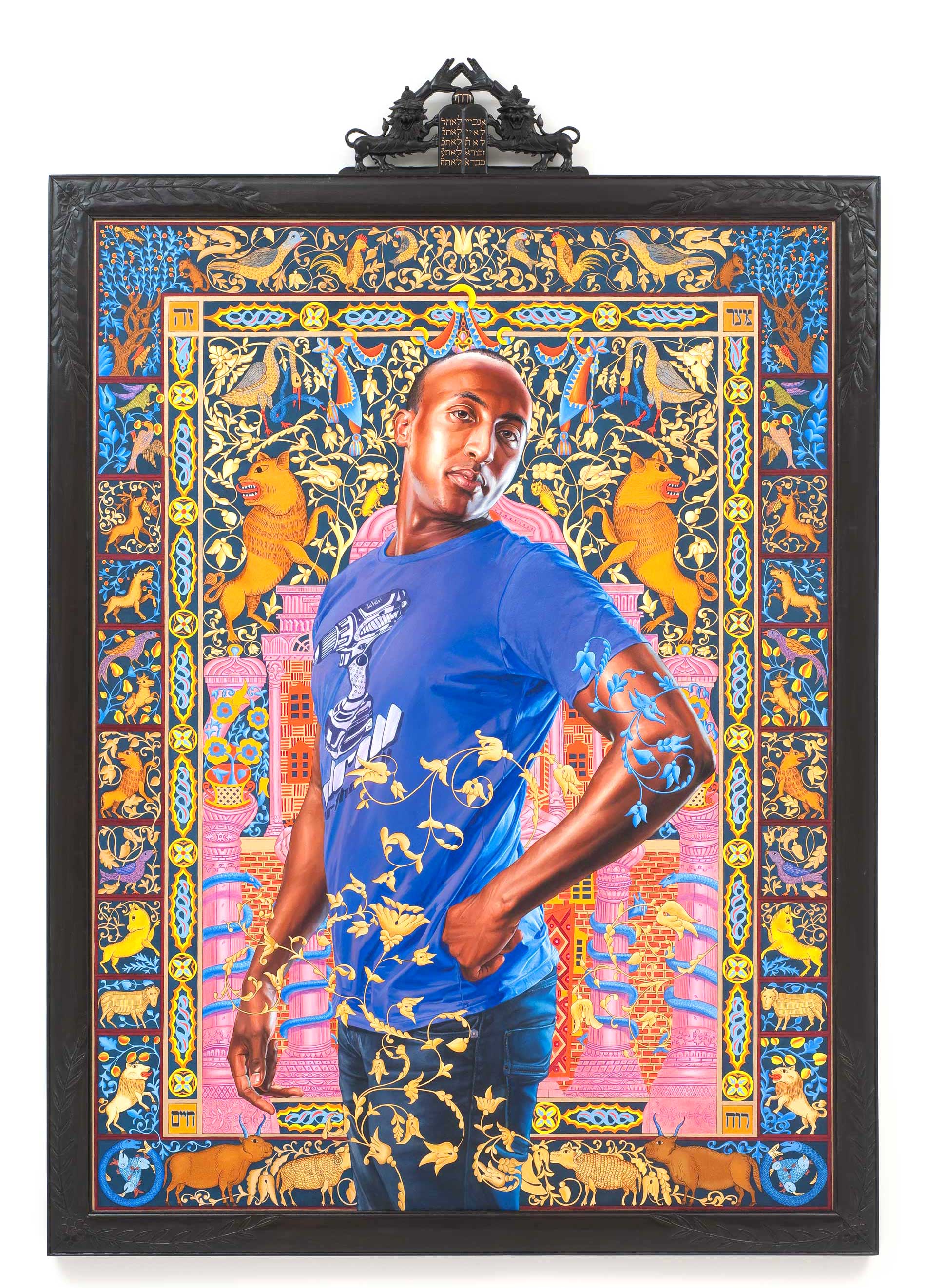 Kehinde Wiley | The World Stage: Israel | Alios Itzhak, 2011 Oil and Enamel on Canvas. | 2