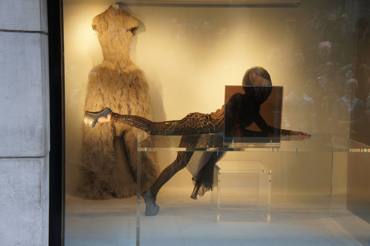 Daphne Guinness | Exhibitions/Installations | Installation showcasing pieces from the collections of Daphne Guinness and Isabella Blow. Performance piece staged in the windows of Barney's flagship store on Madison Avenue, in tandem with the MET gala and exhibition devoted to Alexander McQueen. | 9
