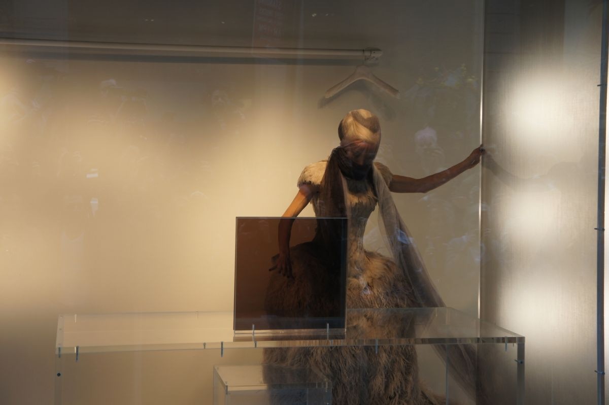 Daphne Guinness | Exhibitions/Installations | Installation showcasing pieces from the collections of Daphne Guinness and Isabella Blow. Performance piece staged in the windows of Barney's flagship store on Madison Avenue, in tandem with the MET gala and exhibition devoted to Alexander McQueen. | 12