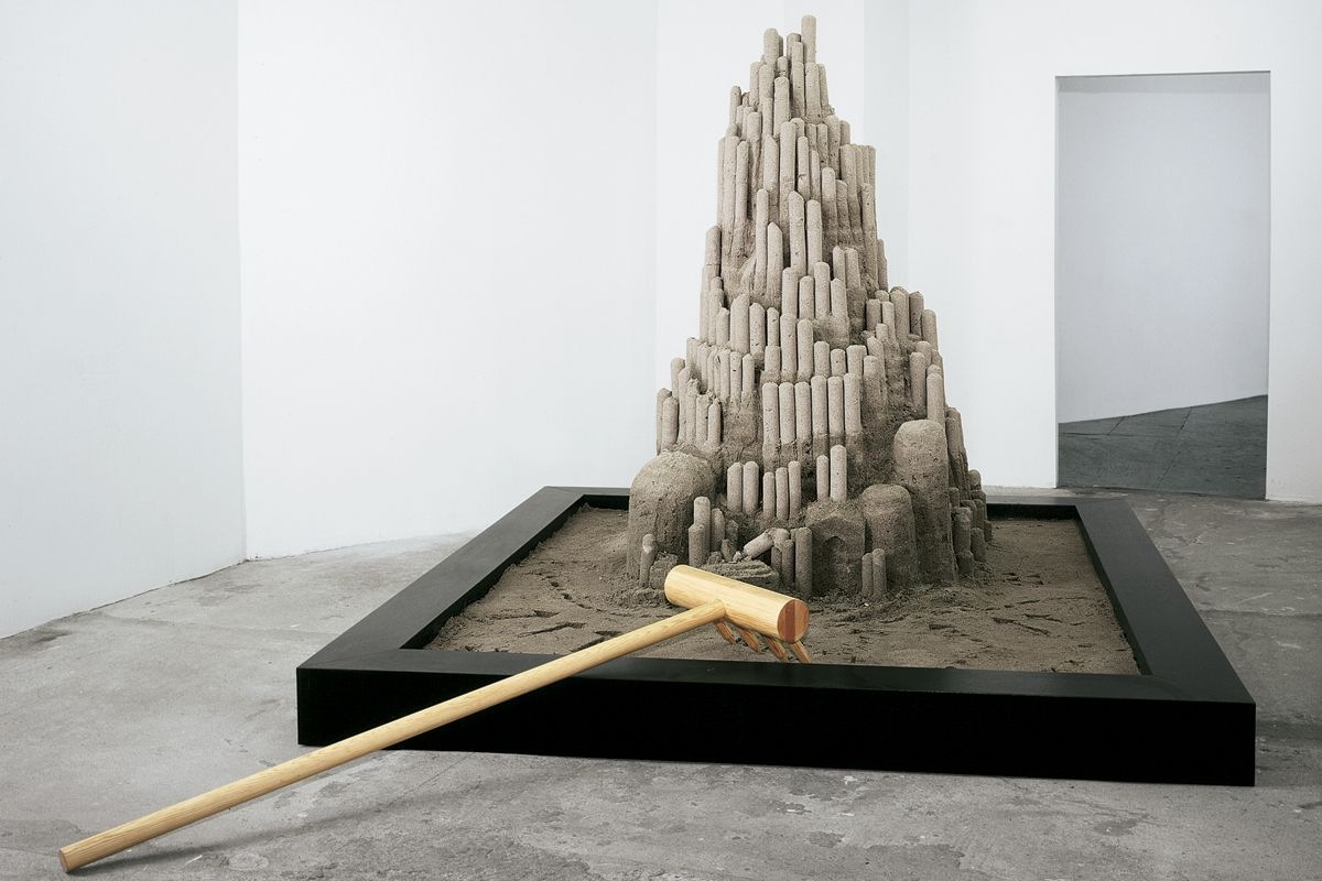  | Selected Works | Glenn Kaino, Desktop Operation: There’s No Place Like Home (10th Example of Rapid Dominance: Em City), 2003, Wood, paint, plastic tarp, sand and water, 96 x 168 x 84 inches, Courtesy of the artist | 30