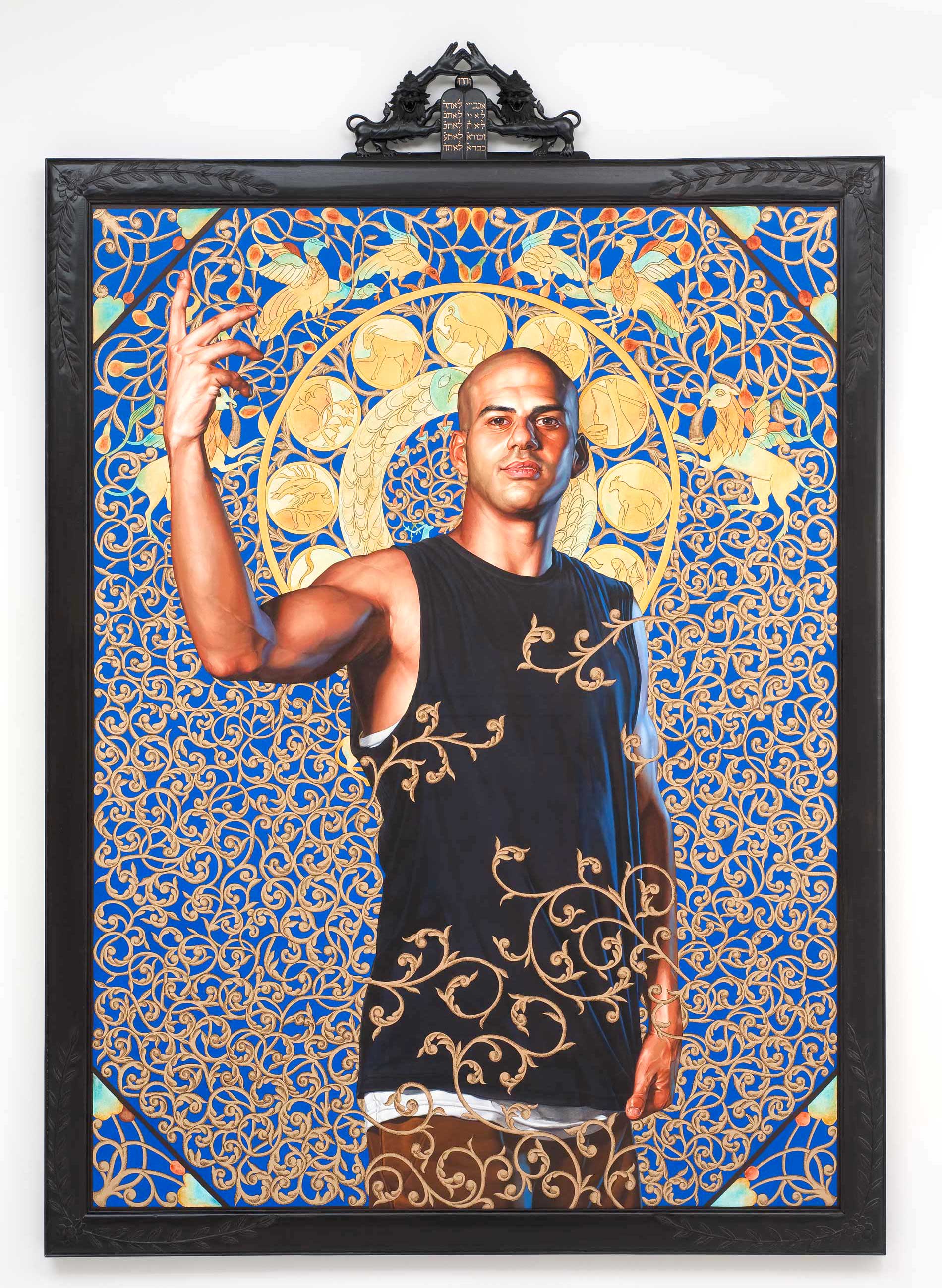 Kehinde Wiley | The World Stage: Israel | Leviathan Zodiac, 2011 Oil and Gold Enamel on Canvas. | 7