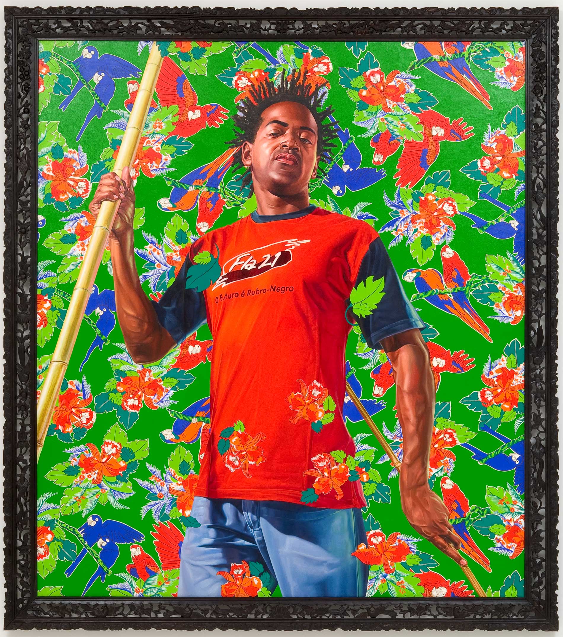 Kehinde Wiley | The World Stage: Brazil | Omen Negro, 2009 Oil on Canvas. | 11