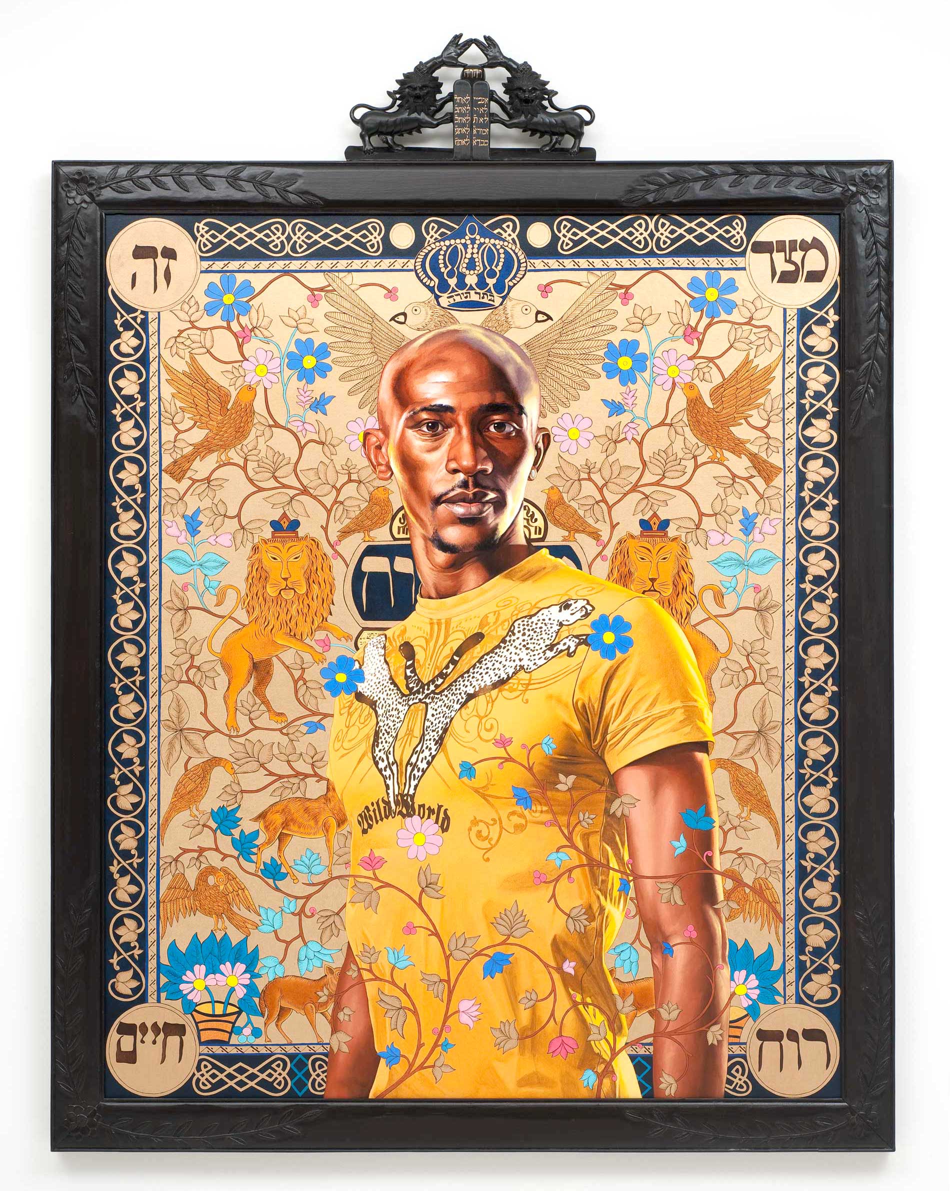 Kehinde Wiley | The World Stage: Israel | Solomon Mashes, 2011 Oil on Canvas. | 13