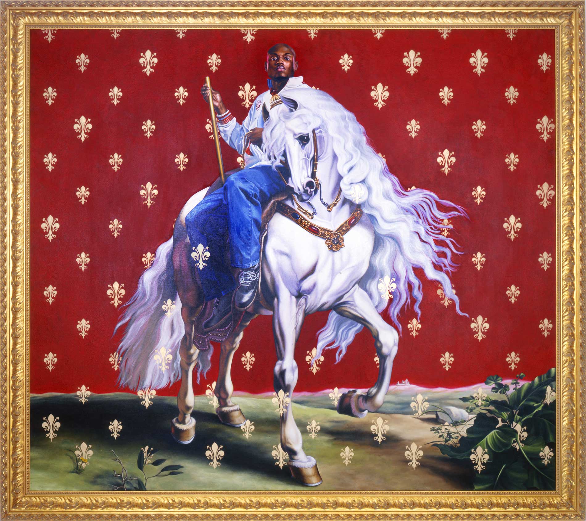 Kehinde Wiley | Rumors of War | The Capture of Juliers, 2006 Oil and Enamel on Canvas.  | 3