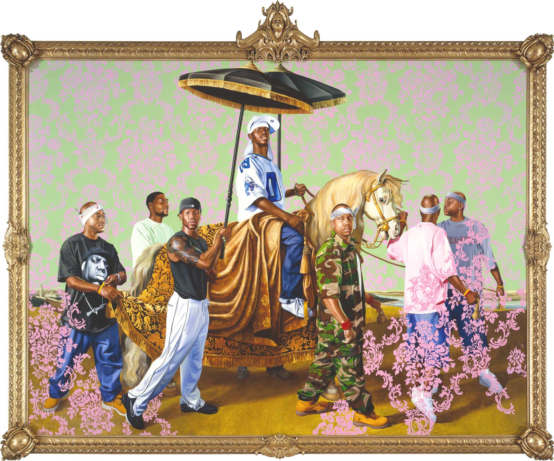 Kehinde Wiley | Rumors of War | The Chancellor Seguier on Horseback, 2005 Oil and Enamel on Canvas.  | 6
