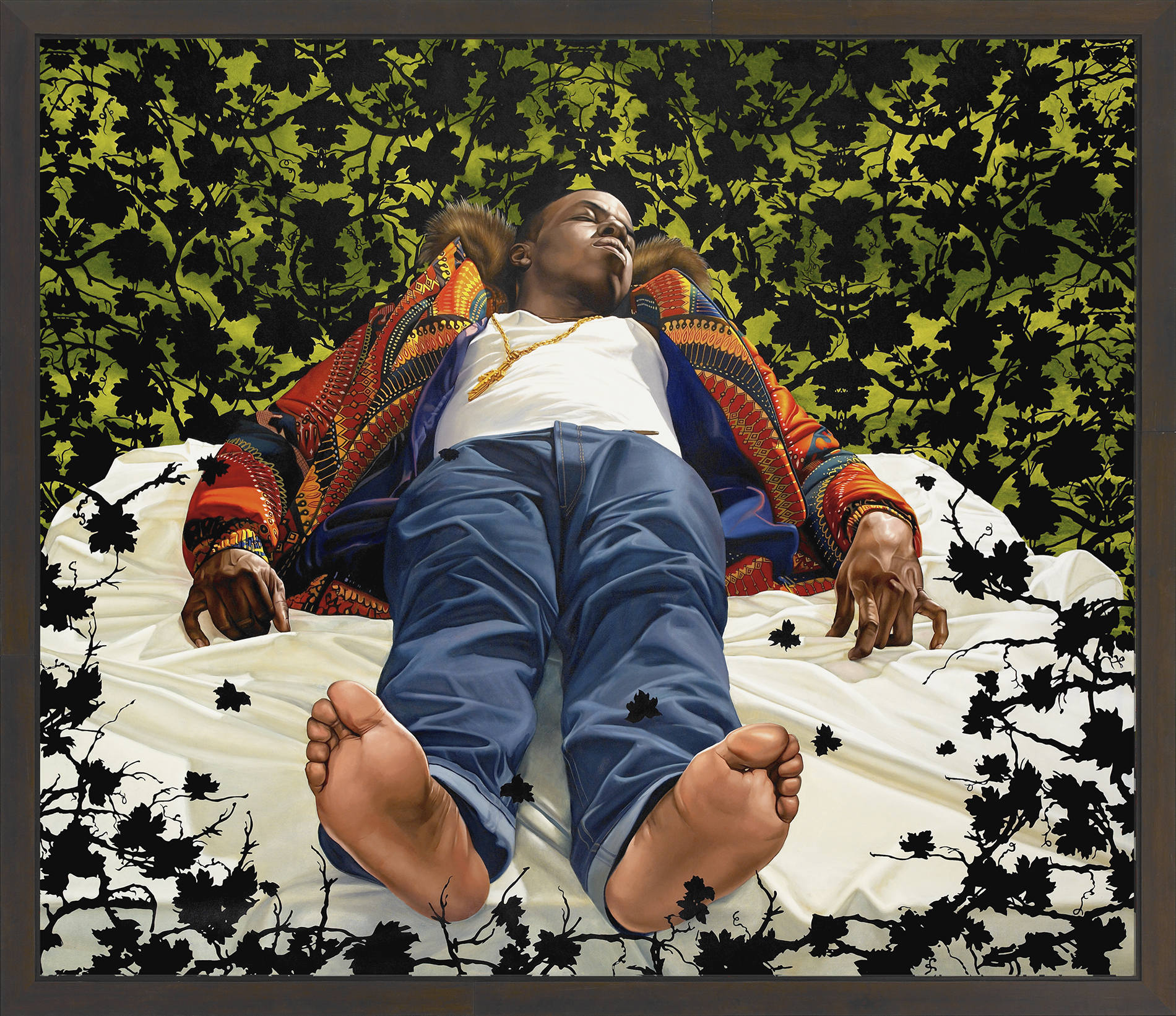 Kehinde Wiley | Down | The Lamentation over the Dead Christ, 2008 Oil on Canvas. | 4
