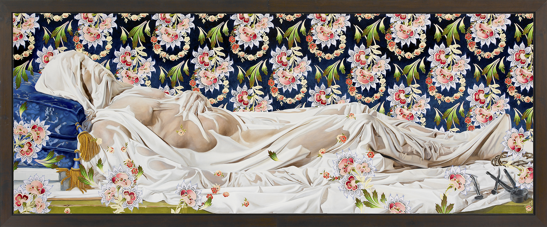 Kehinde Wiley | Down | The Veiled Christ, 2008 Oil on Canvas. | 2