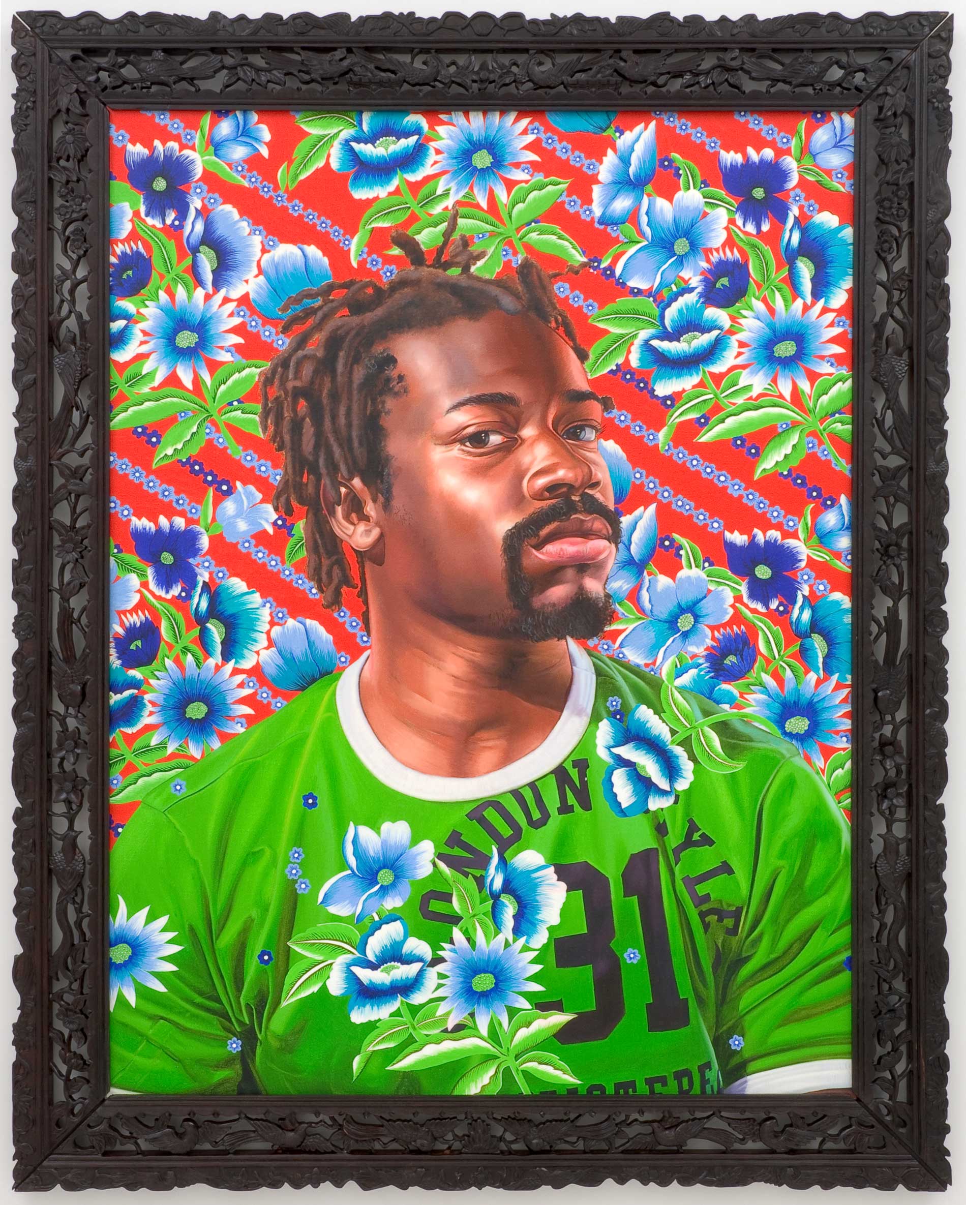 Kehinde Wiley | The World Stage: Brazil | Vagner Rodrigues Gomes, 2009 Oil on Canvas. | 4