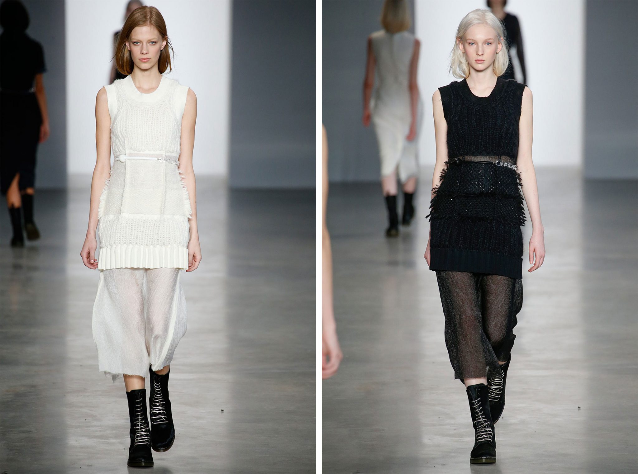 Maida Boina | Calvin Klein Fall / Winter 2014 | Lexi Boling and Nastya Sten | 17