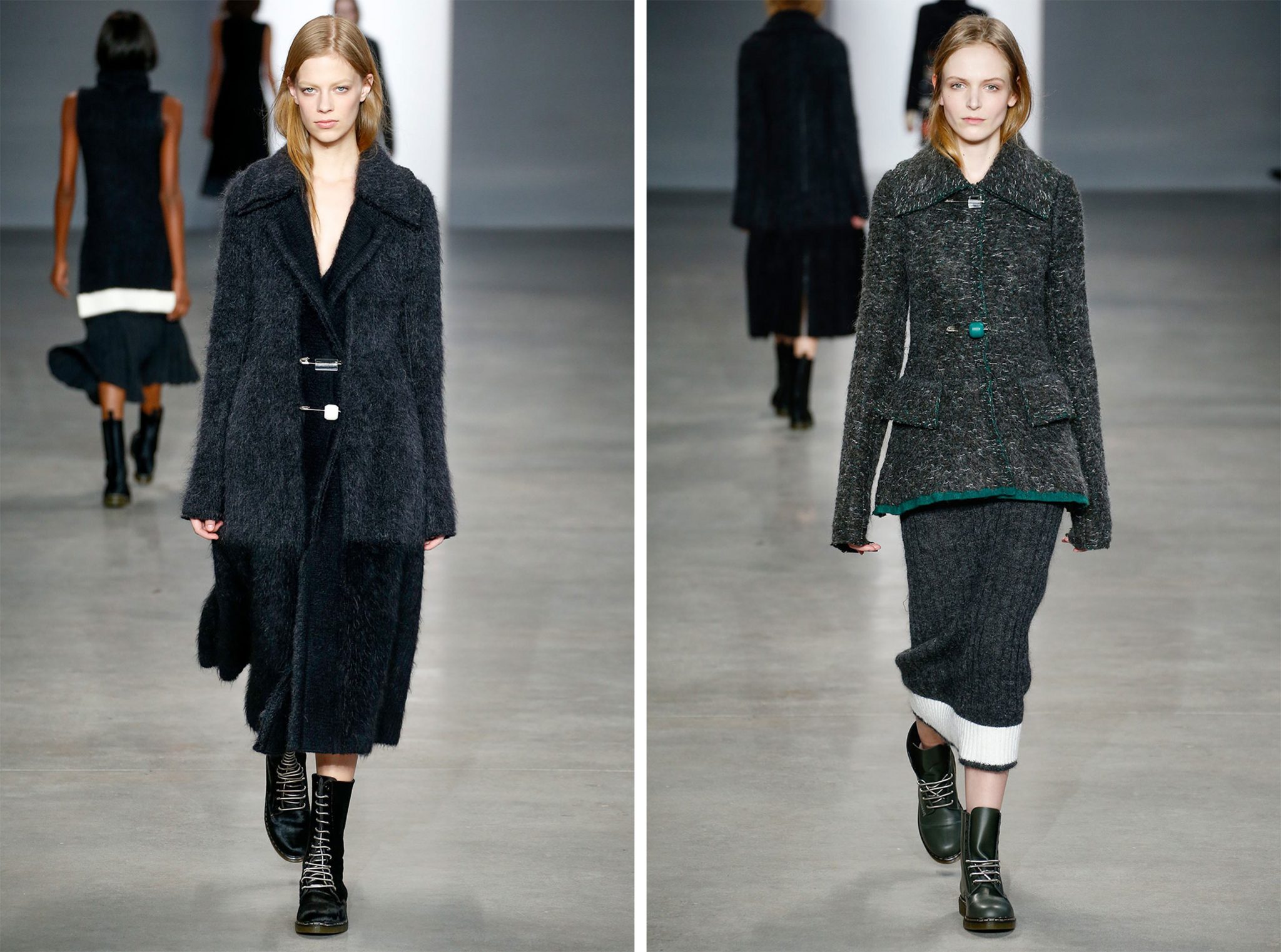 Maida Boina | Calvin Klein Fall / Winter 2014 | Lexi Boling and Jessica Bergs | 8