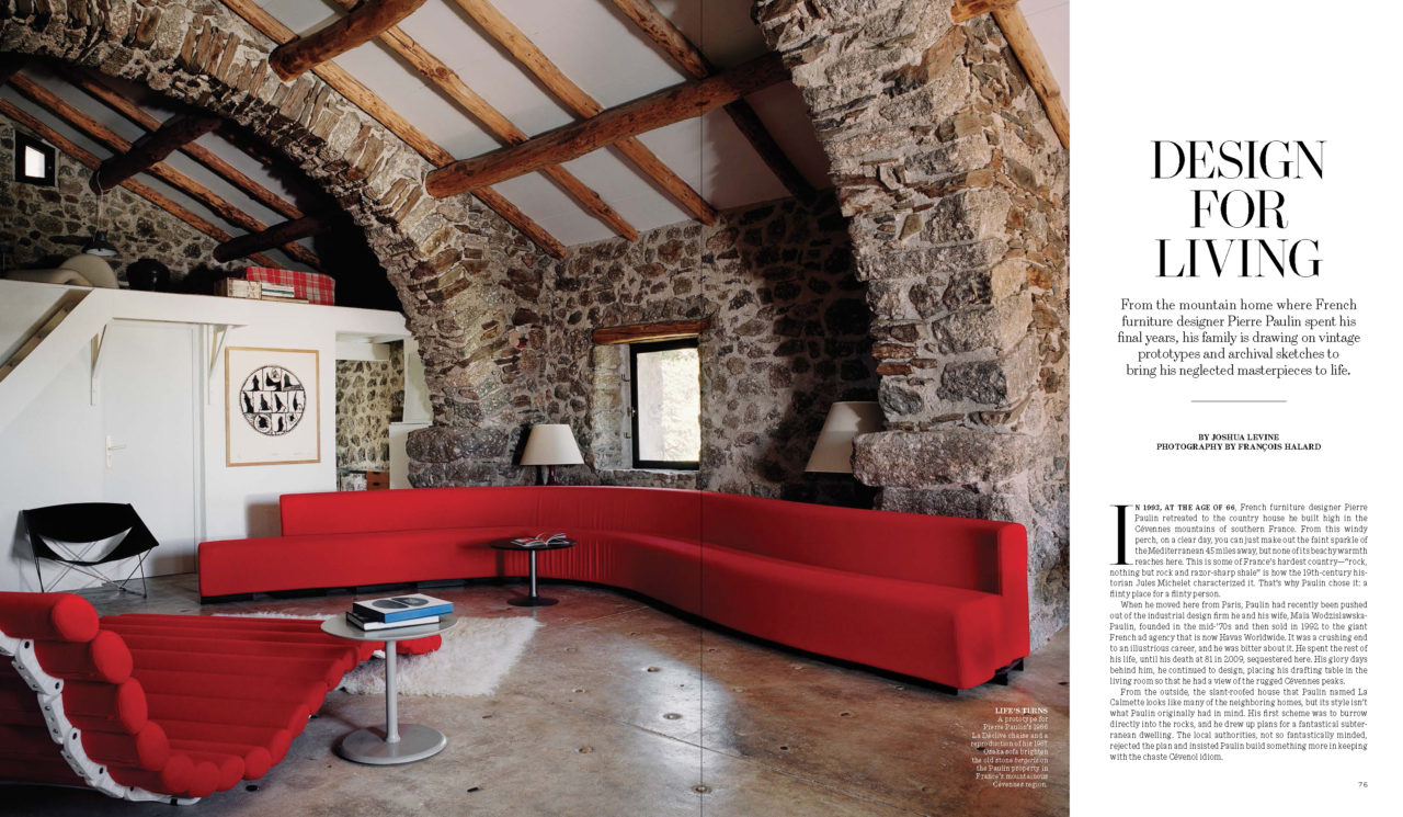 Pierre Paulin&rsquo;s Masterpieces Live on in His Former Mountainside Home by Francois Halard | 1