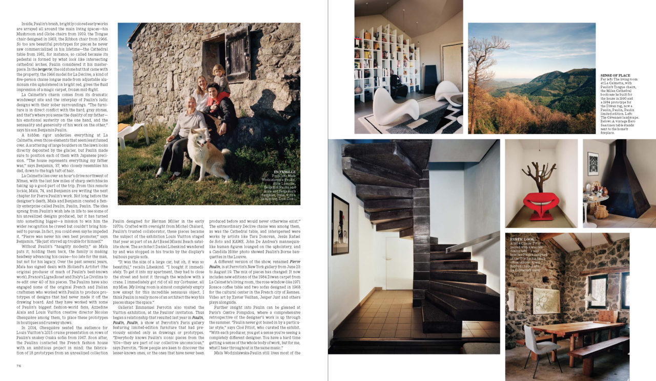 Pierre Paulin&rsquo;s Masterpieces Live on in His Former Mountainside Home by Francois Halard | 2