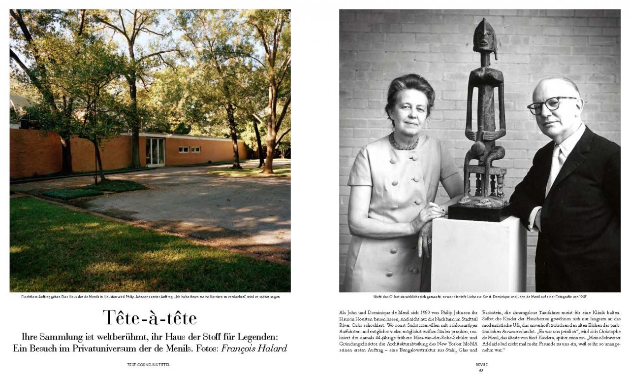 The de Menil house in River Oaks by Francois Halard | 1