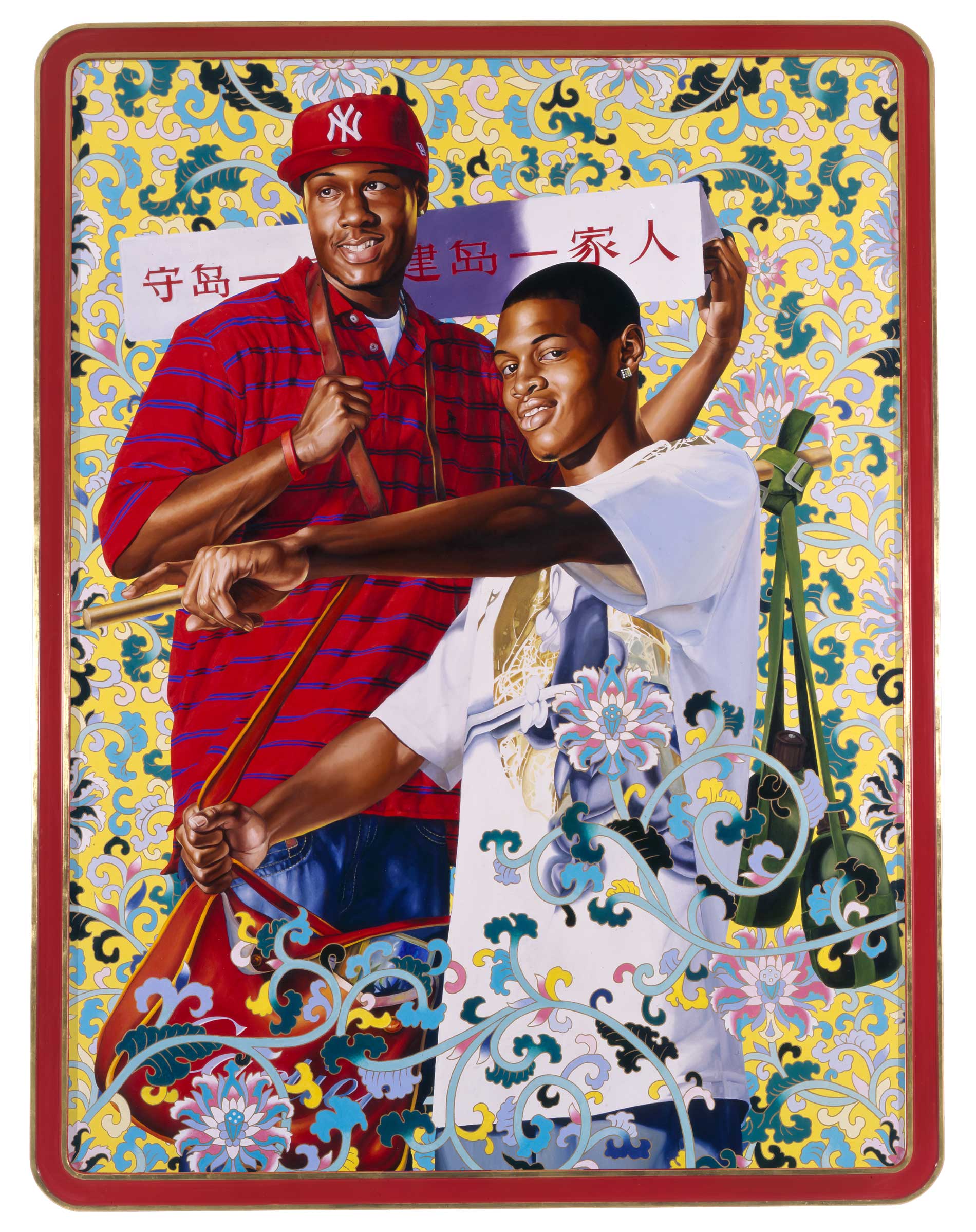 Kehinde Wiley | The World Stage: China | Defend and Develop the Island Together, 2006 Oil on Canvas.  | 7