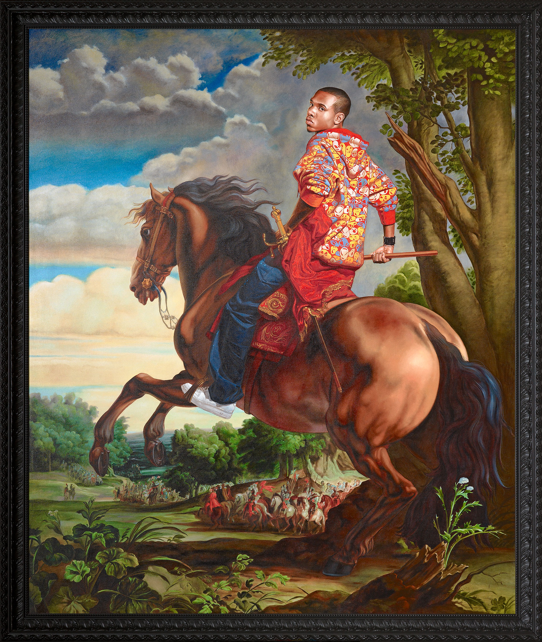 Kehinde Wiley | Selected Works: 2011 | Duc D'Arenberg (Duke of Arenberg), 2011 Oil on Canvas.  | 6
