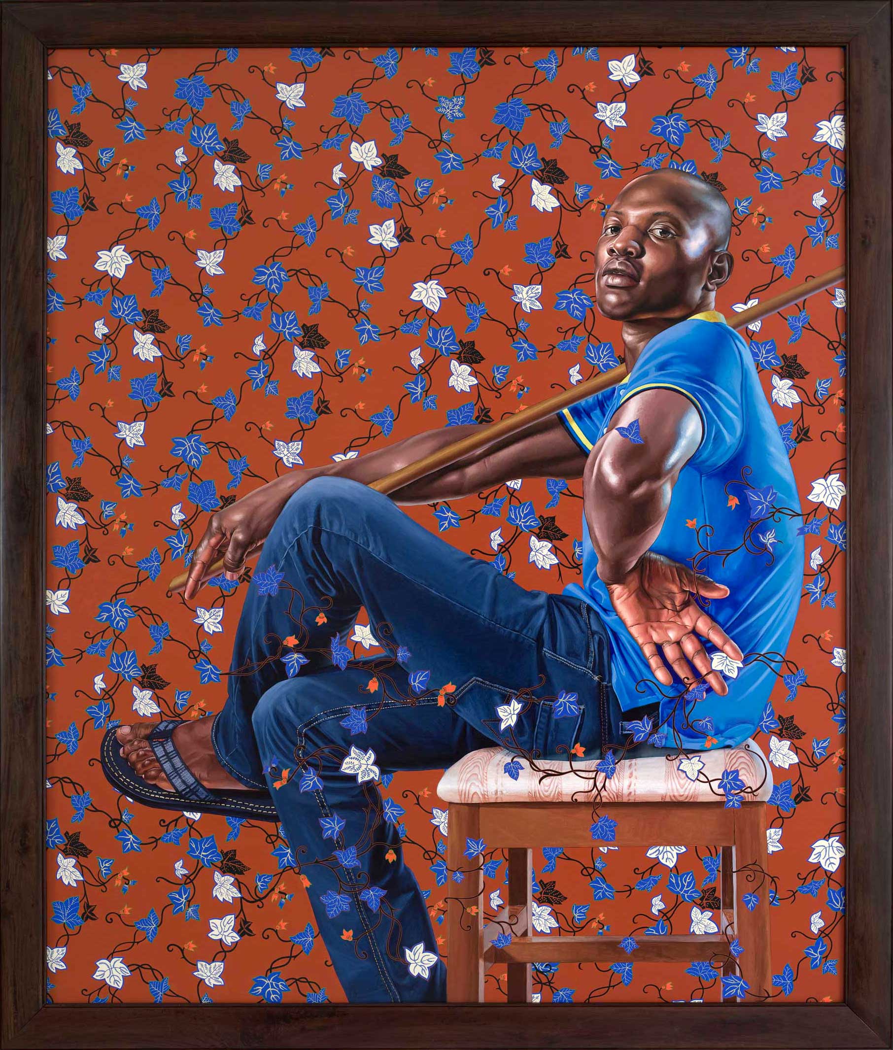 Kehinde Wiley | The World Stage: France | Monsieur Seriziat, 2012 Oil on Canvas. | 8