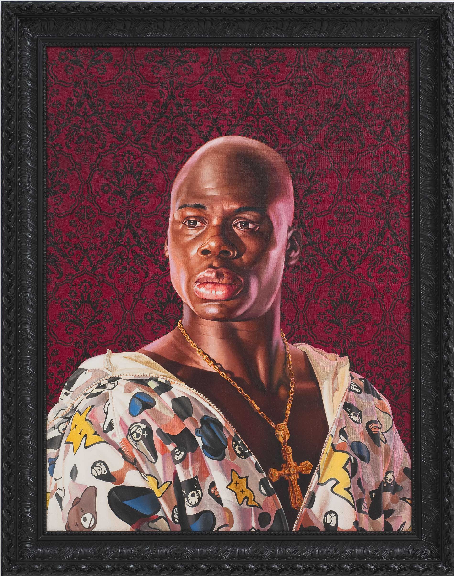 Kehinde Wiley | Selected Works: 2009 | Portrait of Bust Cardinal Richelieu, 2009 Oil on Canvas.  | 8