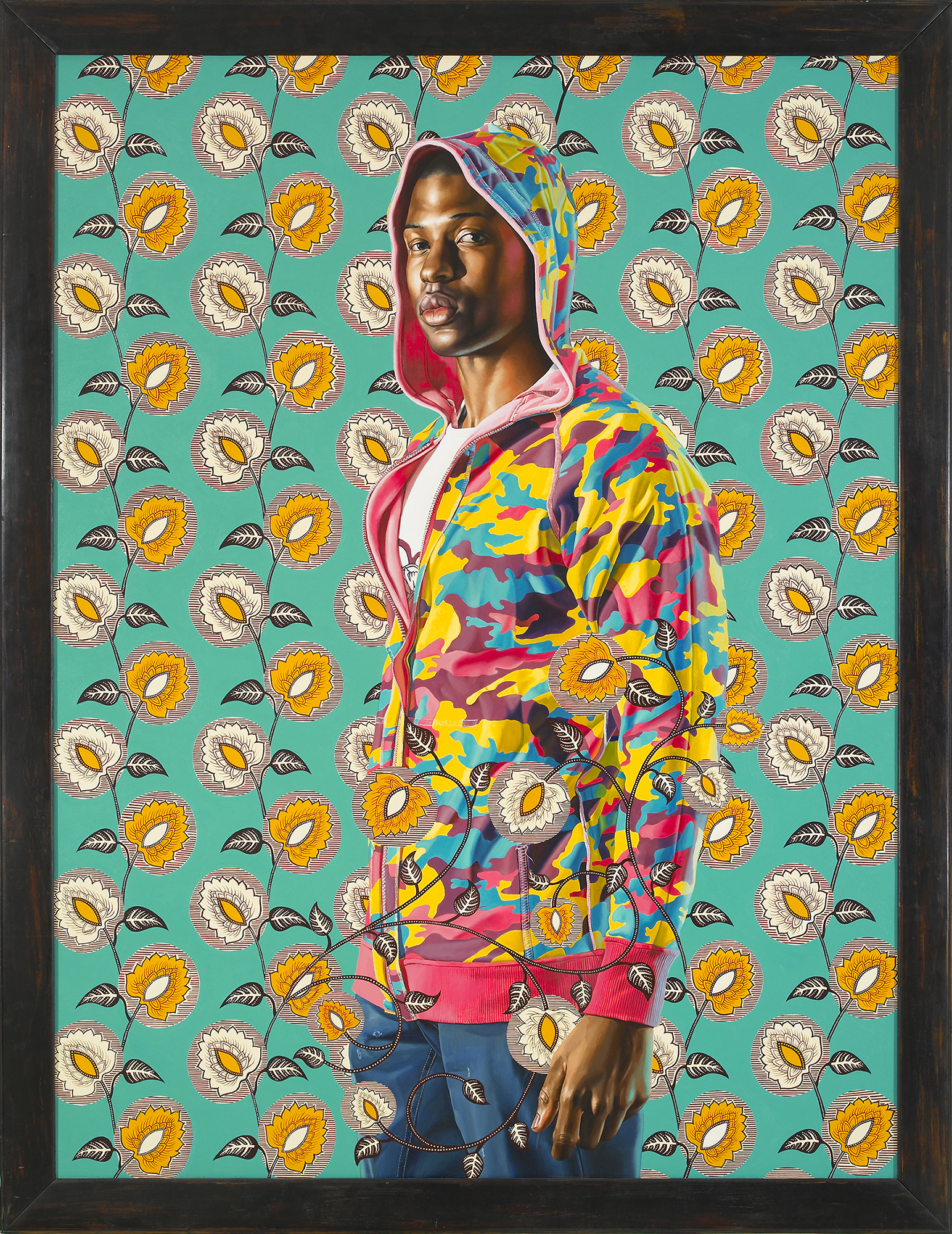 Kehinde Wiley | The World Stage: Lagos & Dakar | Rubin Singleton, 2008 Oil on Canvas. | 11