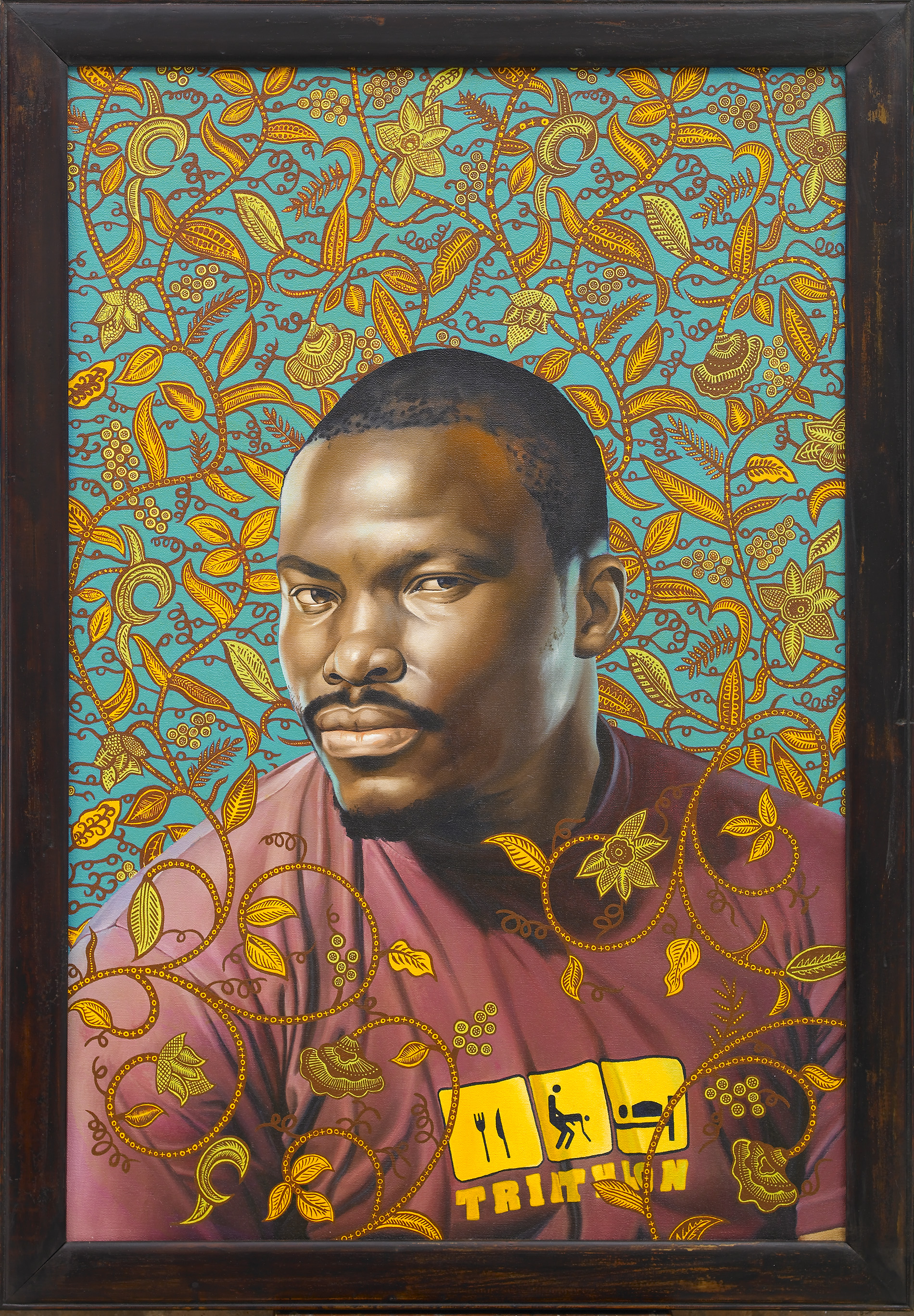 Kehinde Wiley | The World Stage: Lagos & Dakar | Soly Cisse, 2008 Oil on Canvas. | 3