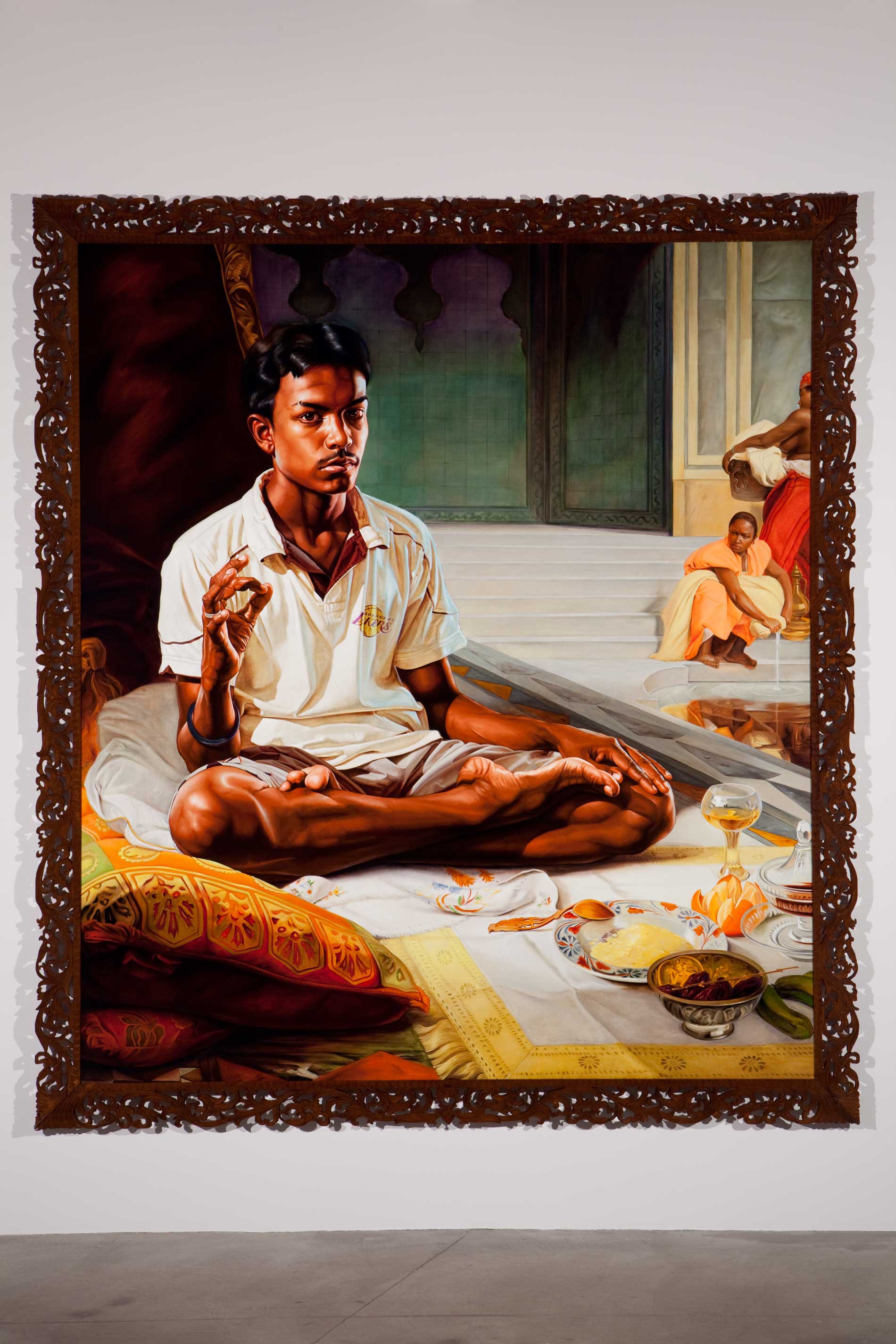 Kehinde Wiley | The World Stage: Sri Lanka | The White Slave, 2010 Oil on Canvas.  | 2