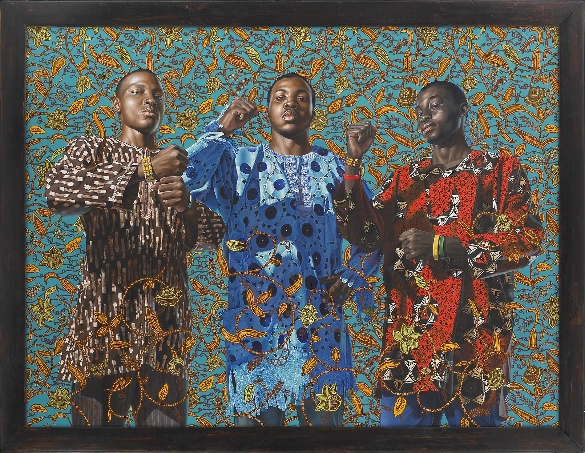 Kehinde Wiley | The World Stage: Lagos & Dakar | Three Wise Men Greeting Entry into Lagos, 2008 Oil on Canvas. | 9