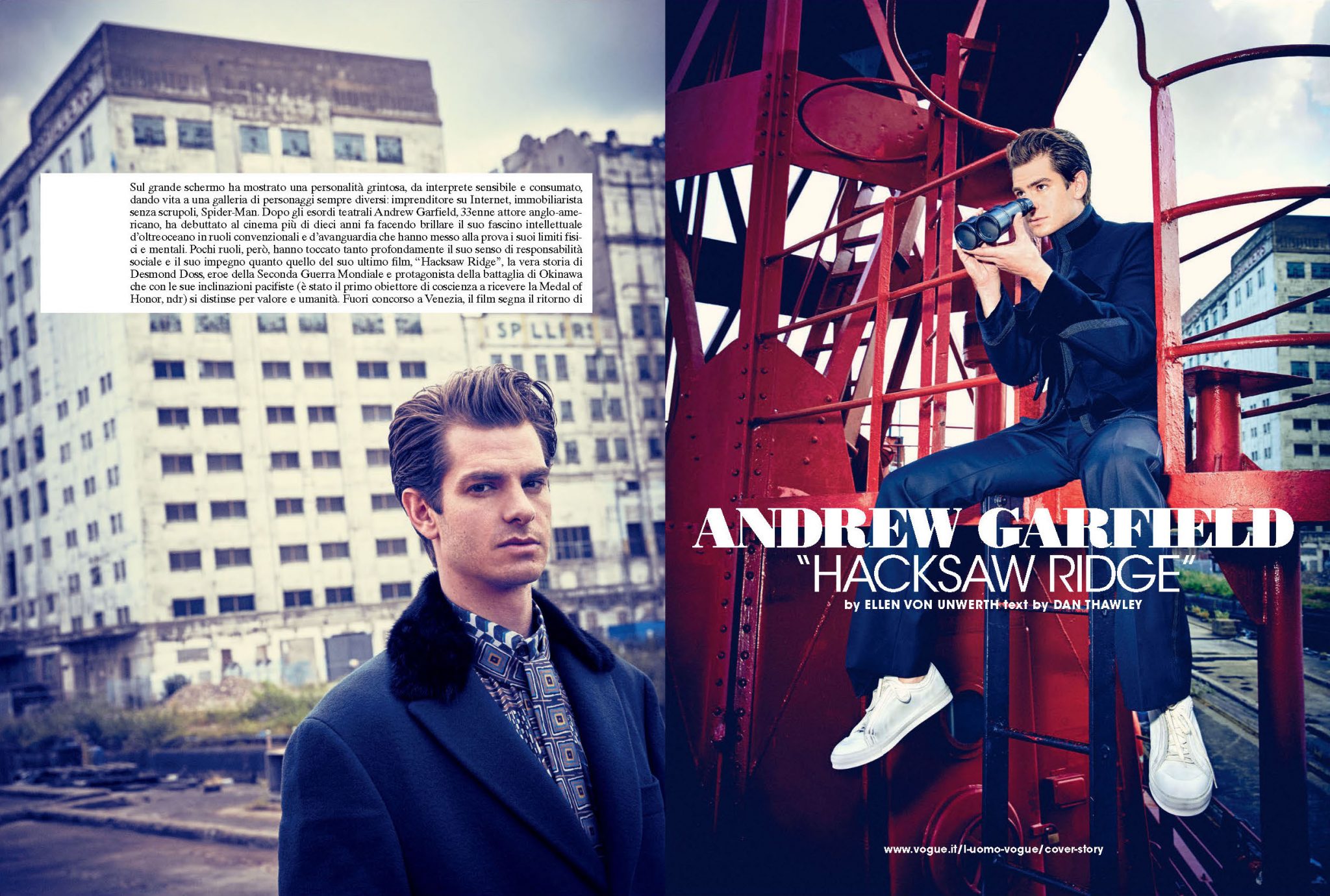 Dan Thawley | L'Uomo Vogue | L'Uomo Vogue No. 473: Andrew Garfield 