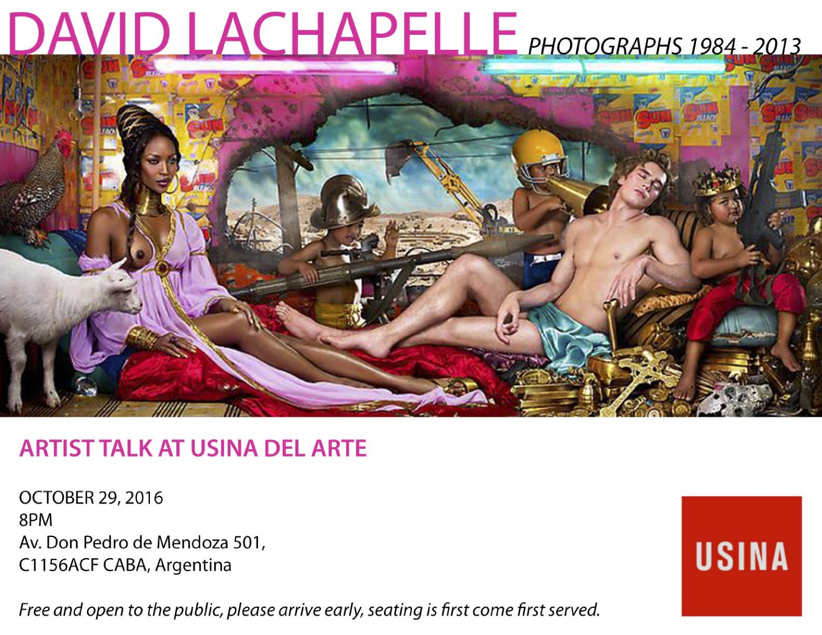 David LaChapelle | Usina Del Arte, Buenos Aires, Argentina, October 29 - December 30, 2016 | Selected Press: Artist Talk | 29