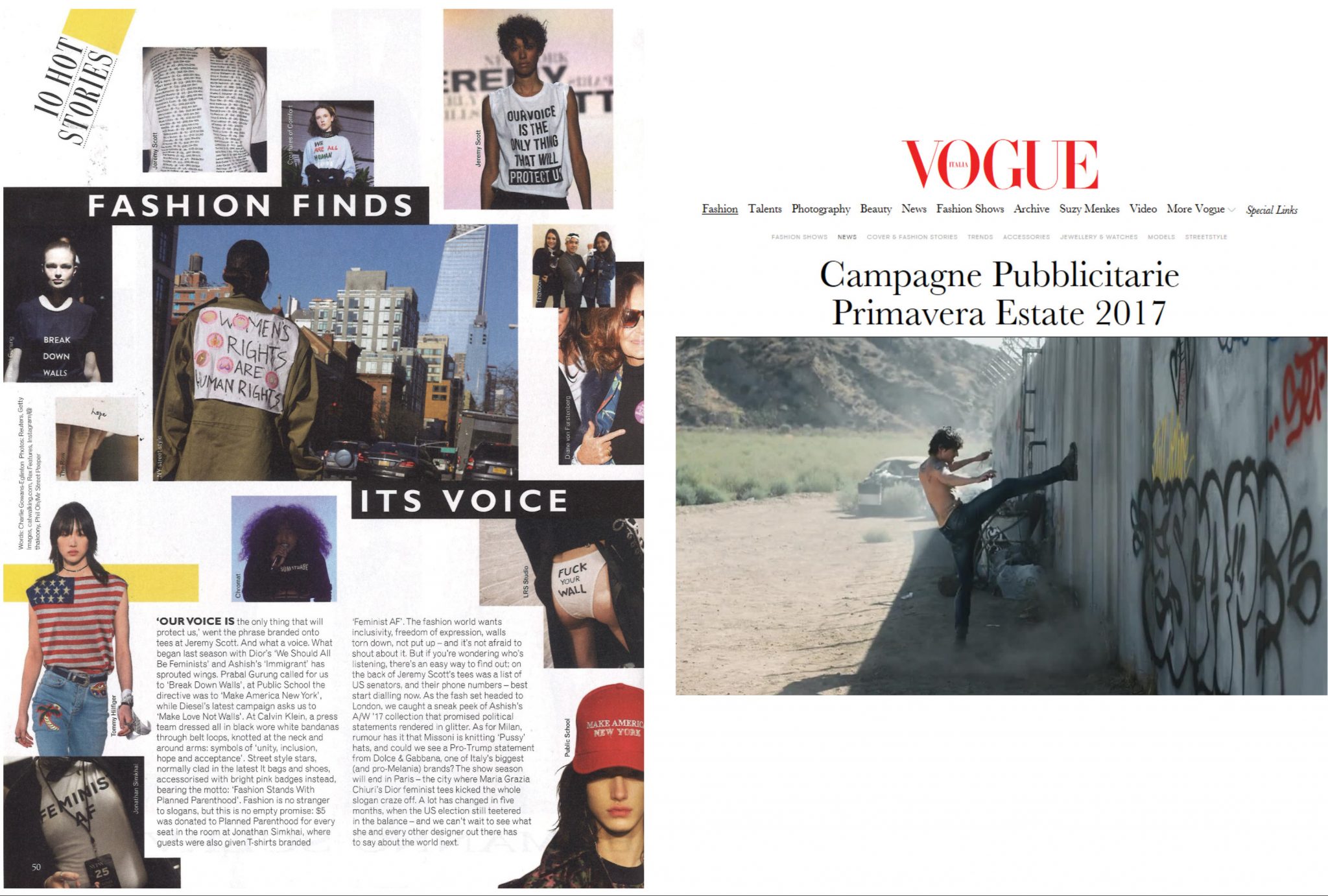 David LaChapelle | Diesel - Make love not walls | Selected Press: Grazia UK, Vogue Italia | 33