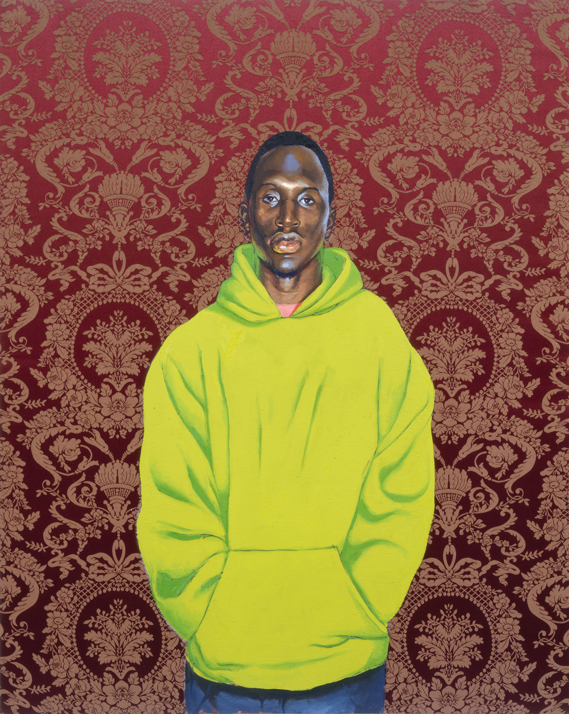 Kehinde Wiley | Passing / Posing  | Passing / Posing #12, 2002 Oil on Fabric. | 4