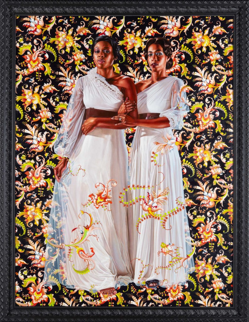 Kehinde Wiley | A New Republic, Brooklyn Museum, New York City, USA,  February 20- May 24, 2015 | The Two Sisters, 2012 Oil on Linen. | 20