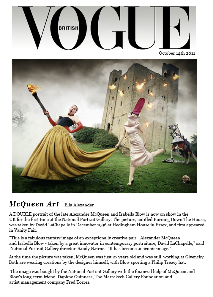 David LaChapelle | National Portrait Gallery, London, UK, Permanent Acquisition | Selected press: Vogue UK | 2