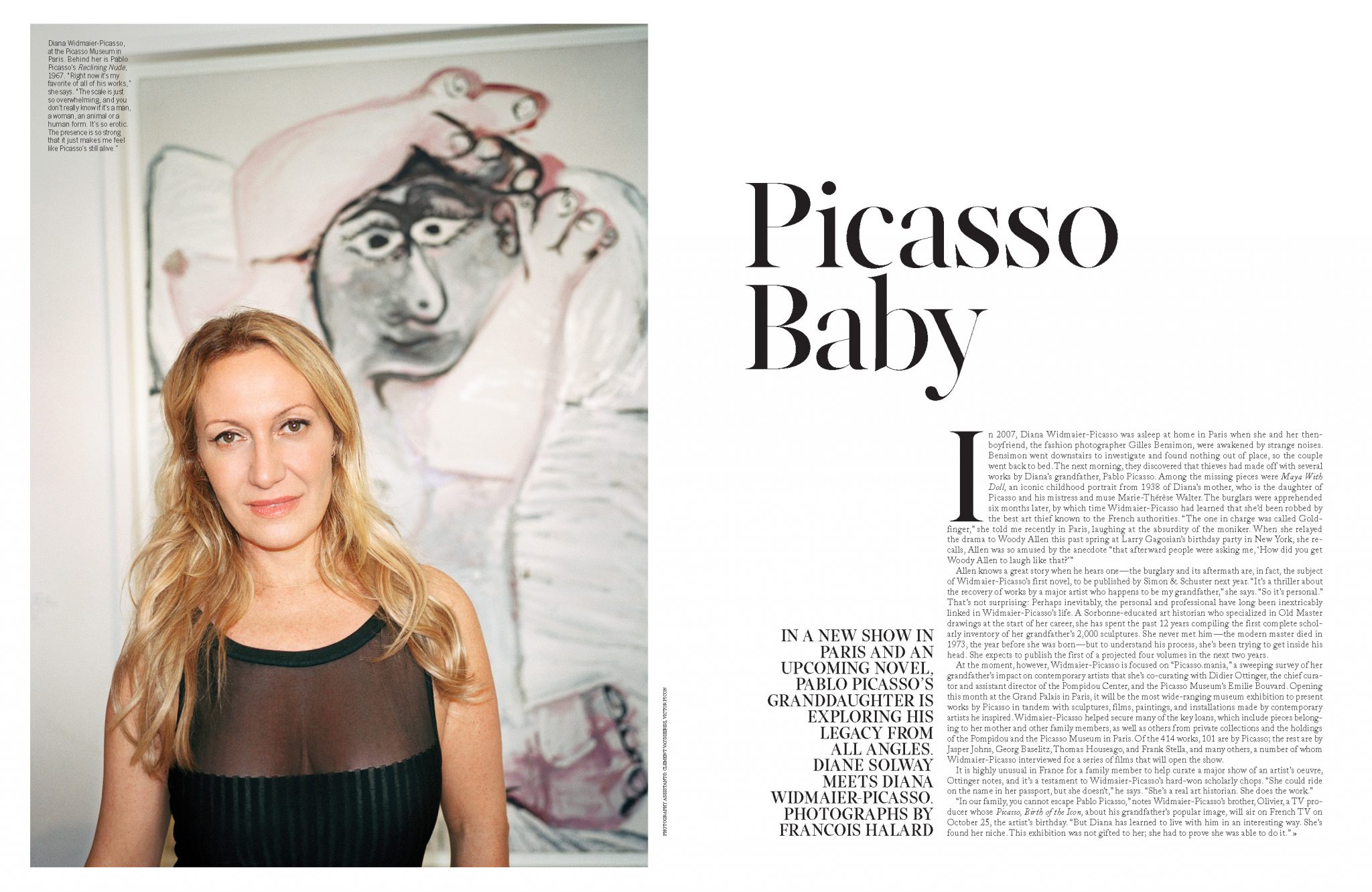 François Halard | W magazine: Picasso Baby | 1