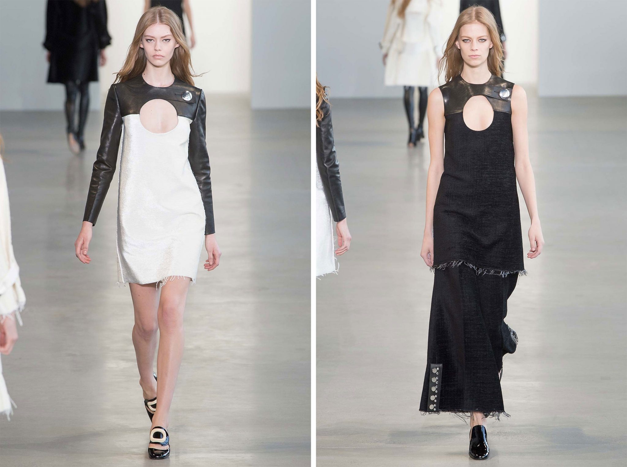 Maida Boina | Calvin Klein Fall / Winter 2015 | Ondria Hardin and Lexi Boling | 17