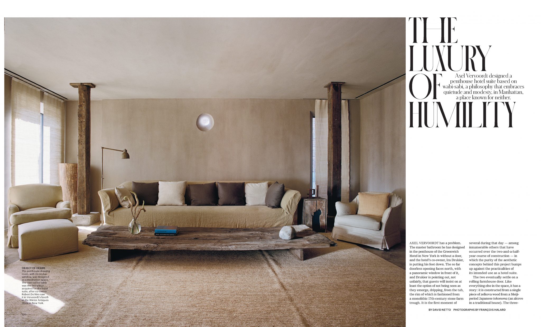 François Halard | T Magazine: the luxury of humility | 1