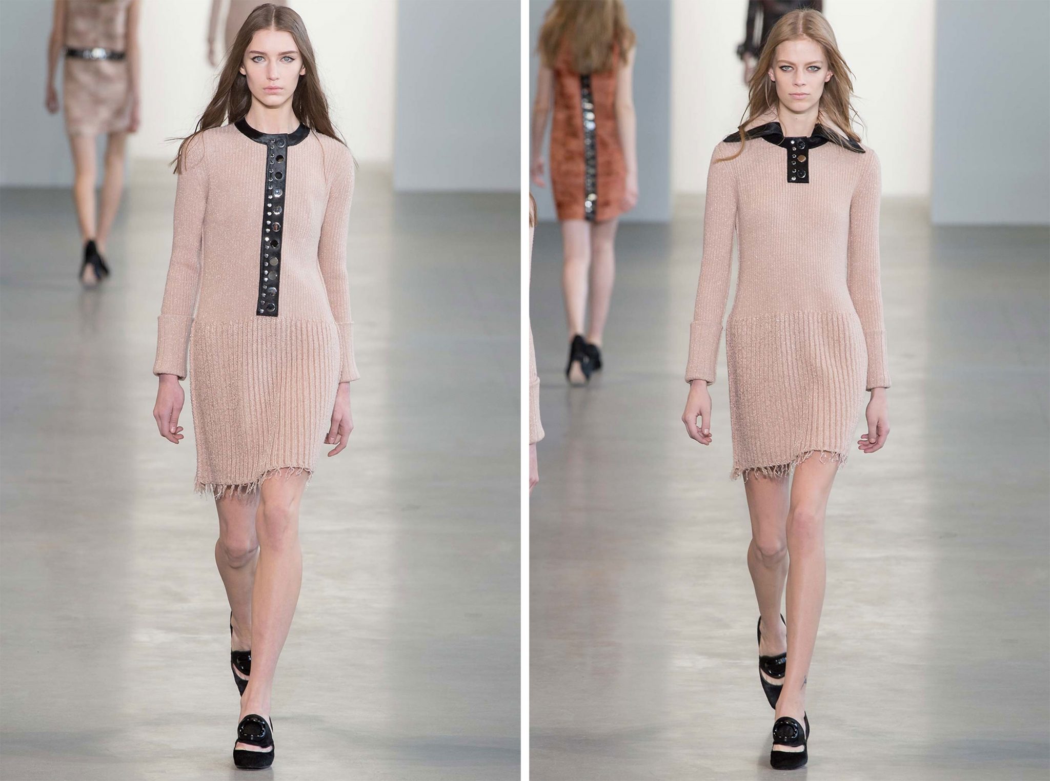 Maida Boina | Calvin Klein Fall / Winter 2015 | Sofia Tesmenitskaya  and Lexi Boling | 5