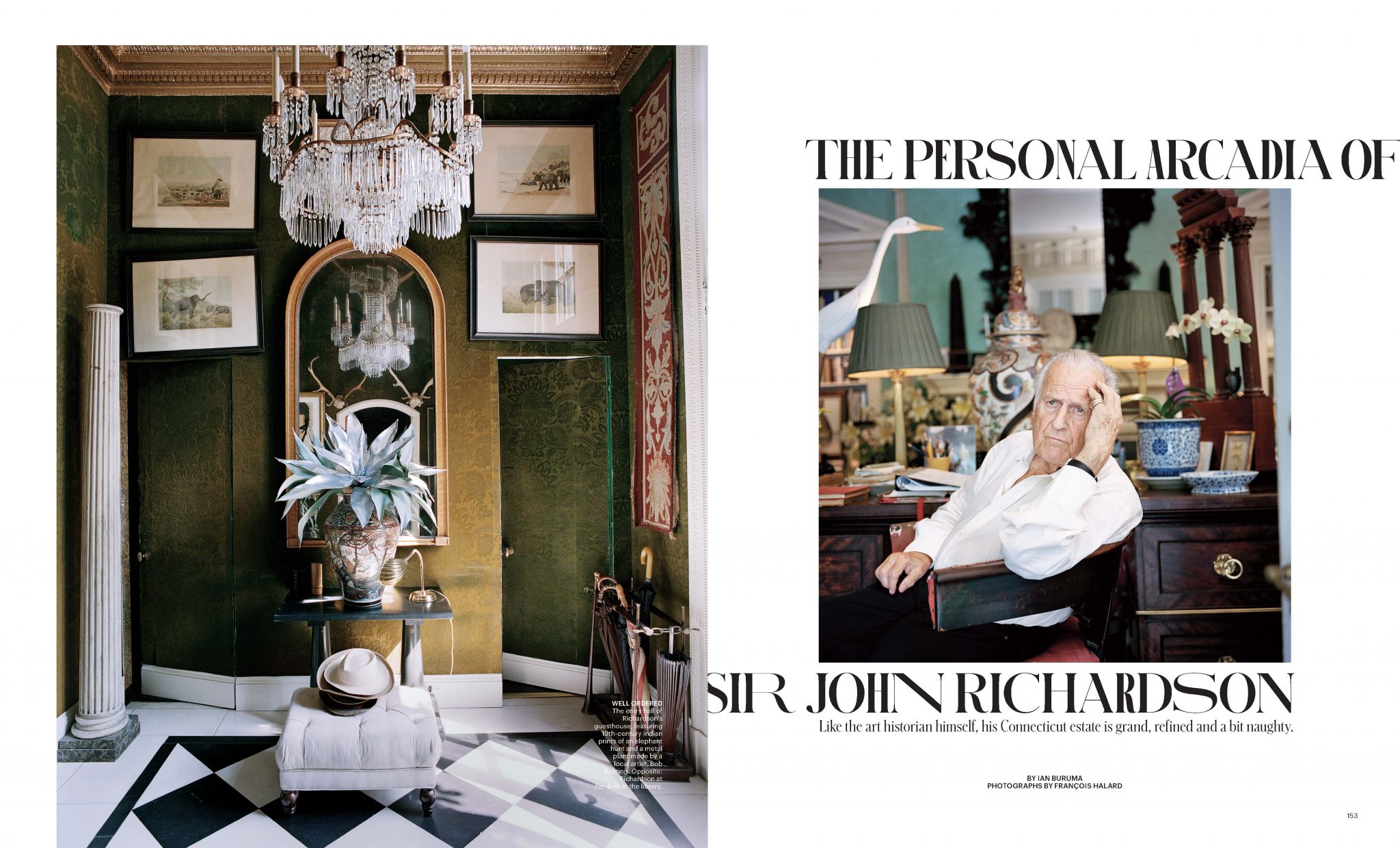François Halard | T Magazine: Sir John Richardson | 1