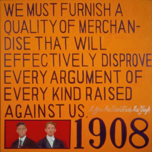 McDermott & McGough | Archive | Advertising Portrait, 1908, 60 x 60 inches, oil on linen, 1989 | 7