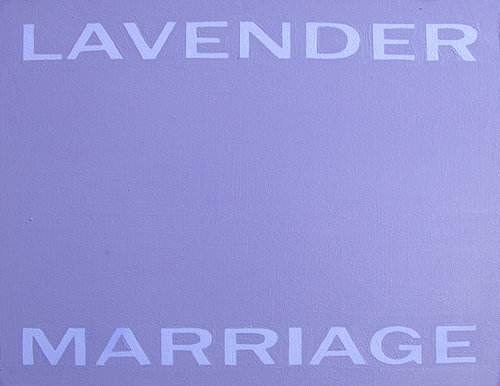 McDermott & McGough | Hollywood (Homosexual) Hopeful, 2017 | Lavender Marriage, 1965/ 2017, Oil on Board, 8