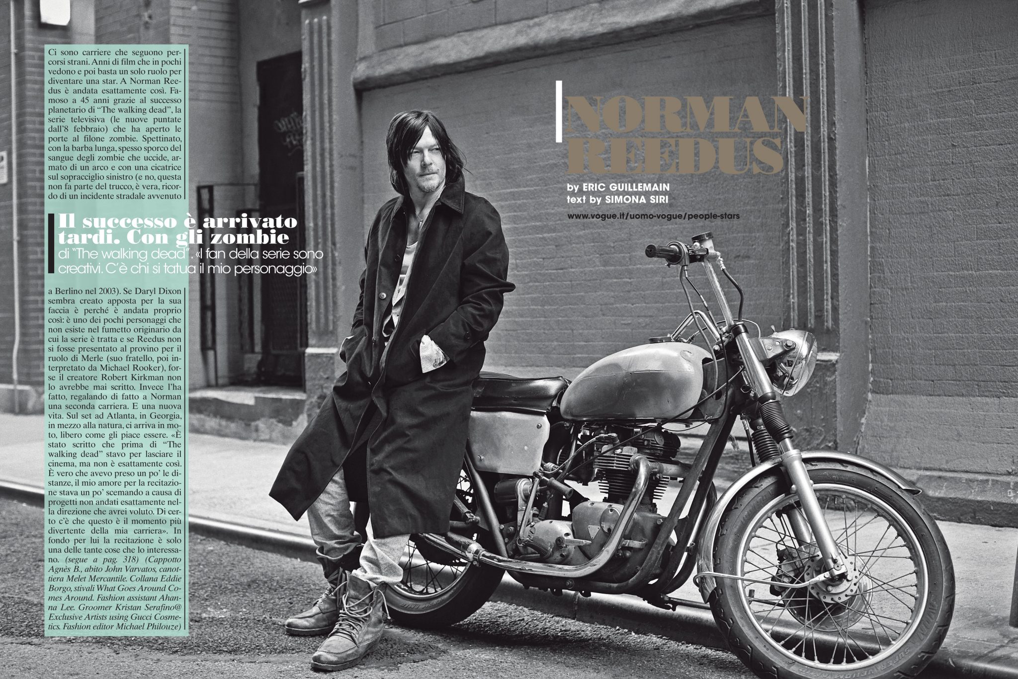 Michael Philouze | L'Uomo Vogue: Norman Reedus | 1