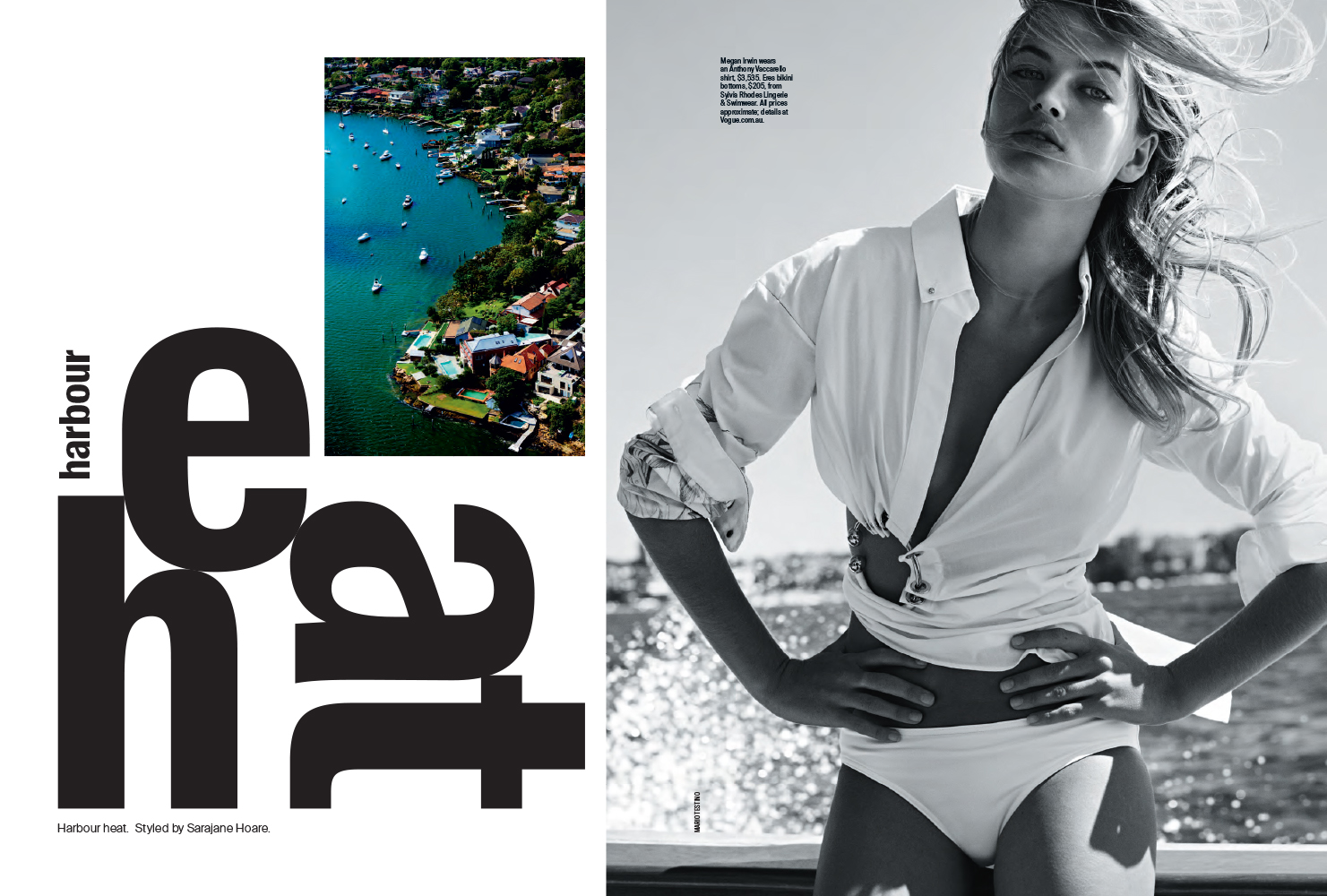 Michael Philouze | Vogue Australia: Harbour Heat | 1