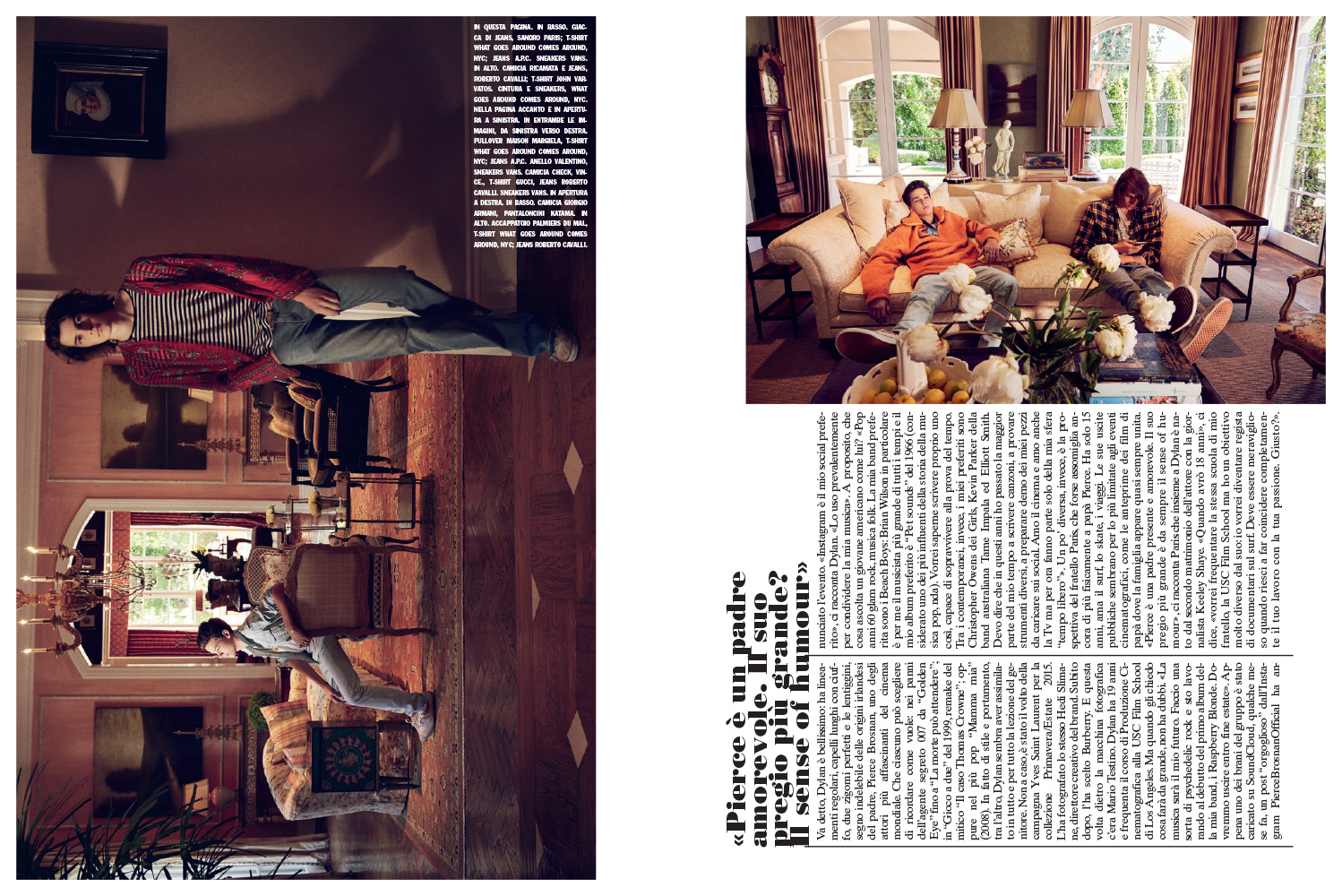 Michael Philouze | L'Uomo Vogue: Dylan and Paris Brosnan | 3