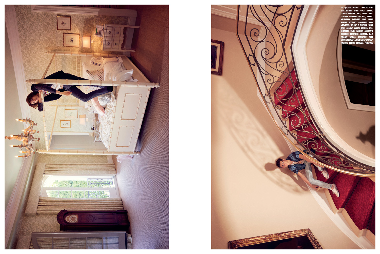 Michael Philouze | L'Uomo Vogue: Dylan and Paris Brosnan | 2