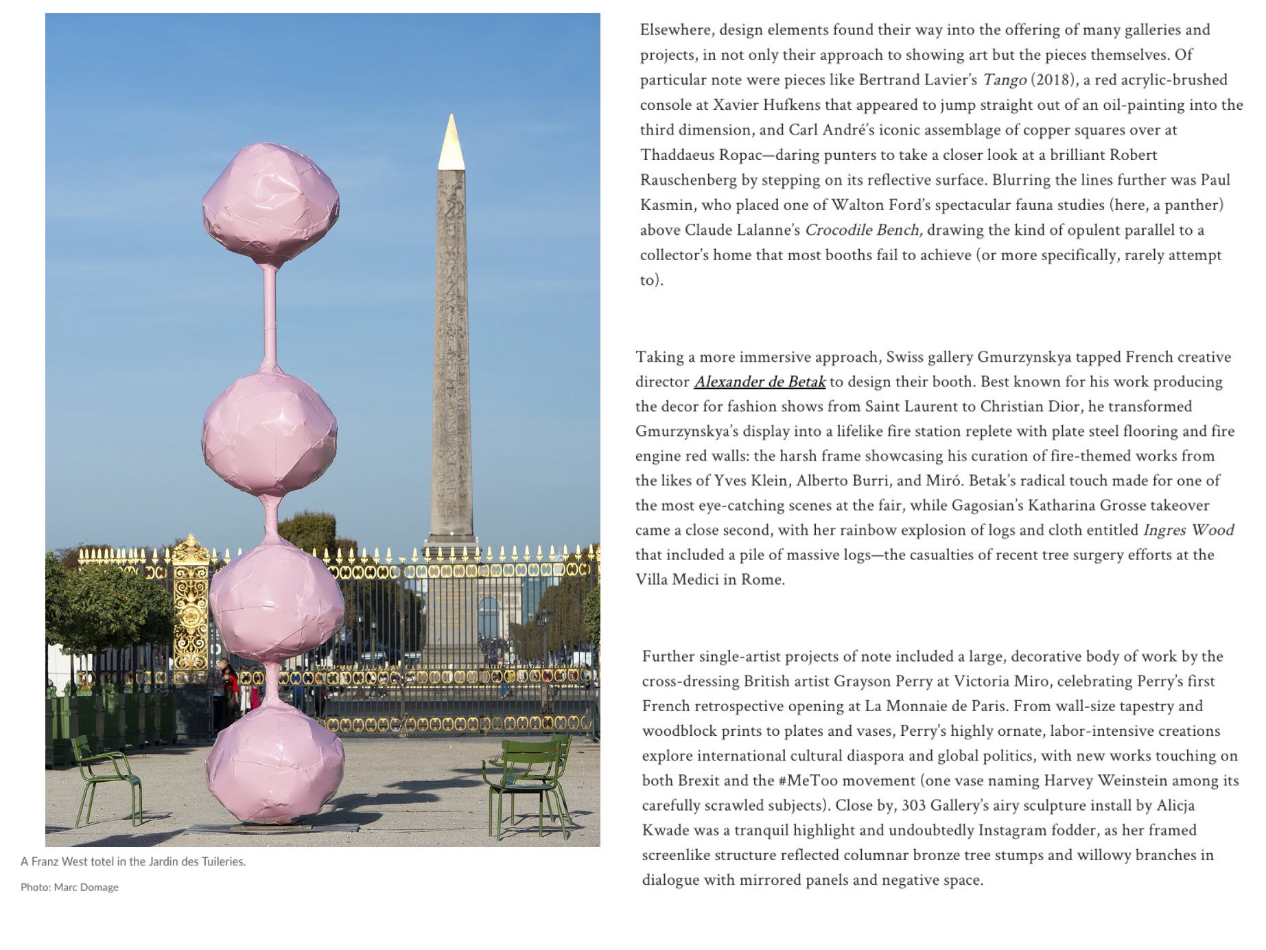 Dan Thawley | Architectural Digest | AD: Design aplenty at Paris's FIAC art fair | 10