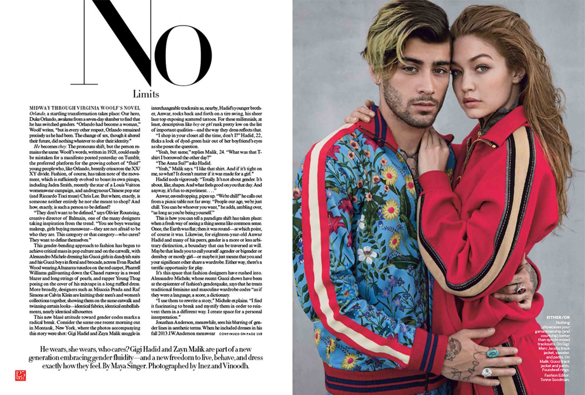 Michael Philouze | Vogue US: Gigi and Zayn  | 2