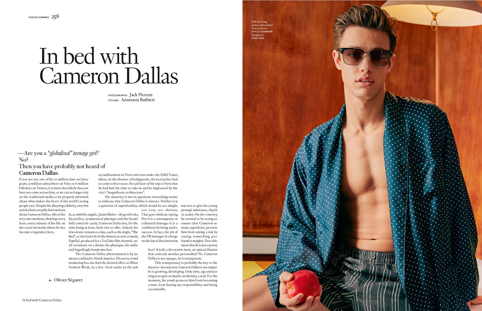  | Vogue: In Bed With Cameron Dallas  | 1