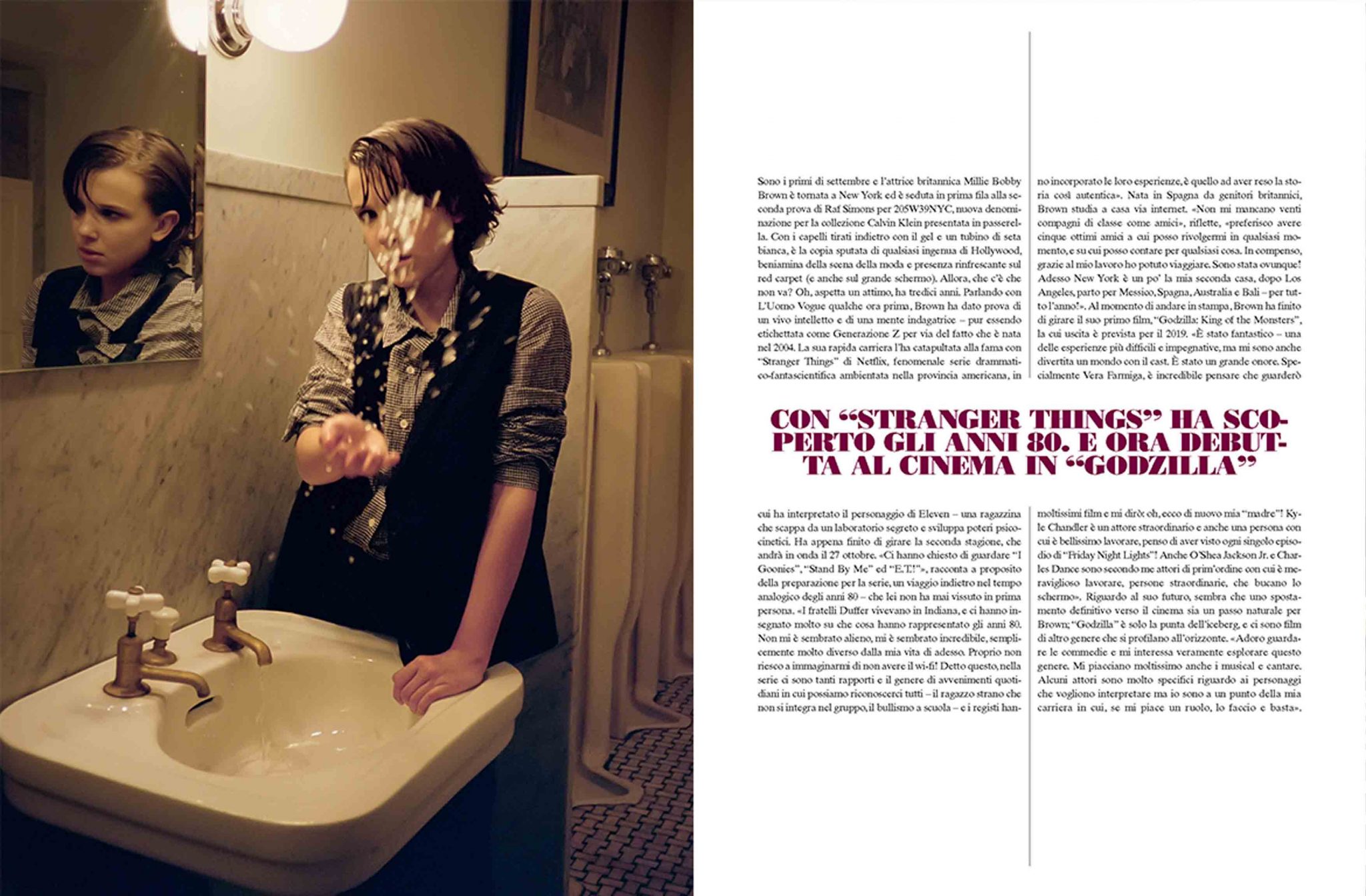 Michael Philouze | L'Uomo Vogue: Millie Brown | 4
