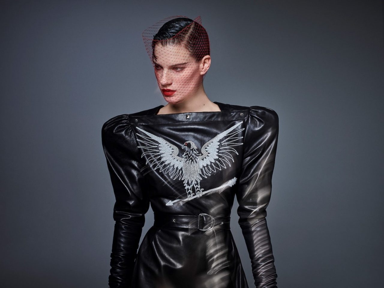 gareth pugh leather dress Back to the 1980s: brings Claude Montana's golden age back to life — Creative Exchange Agency Jacket
