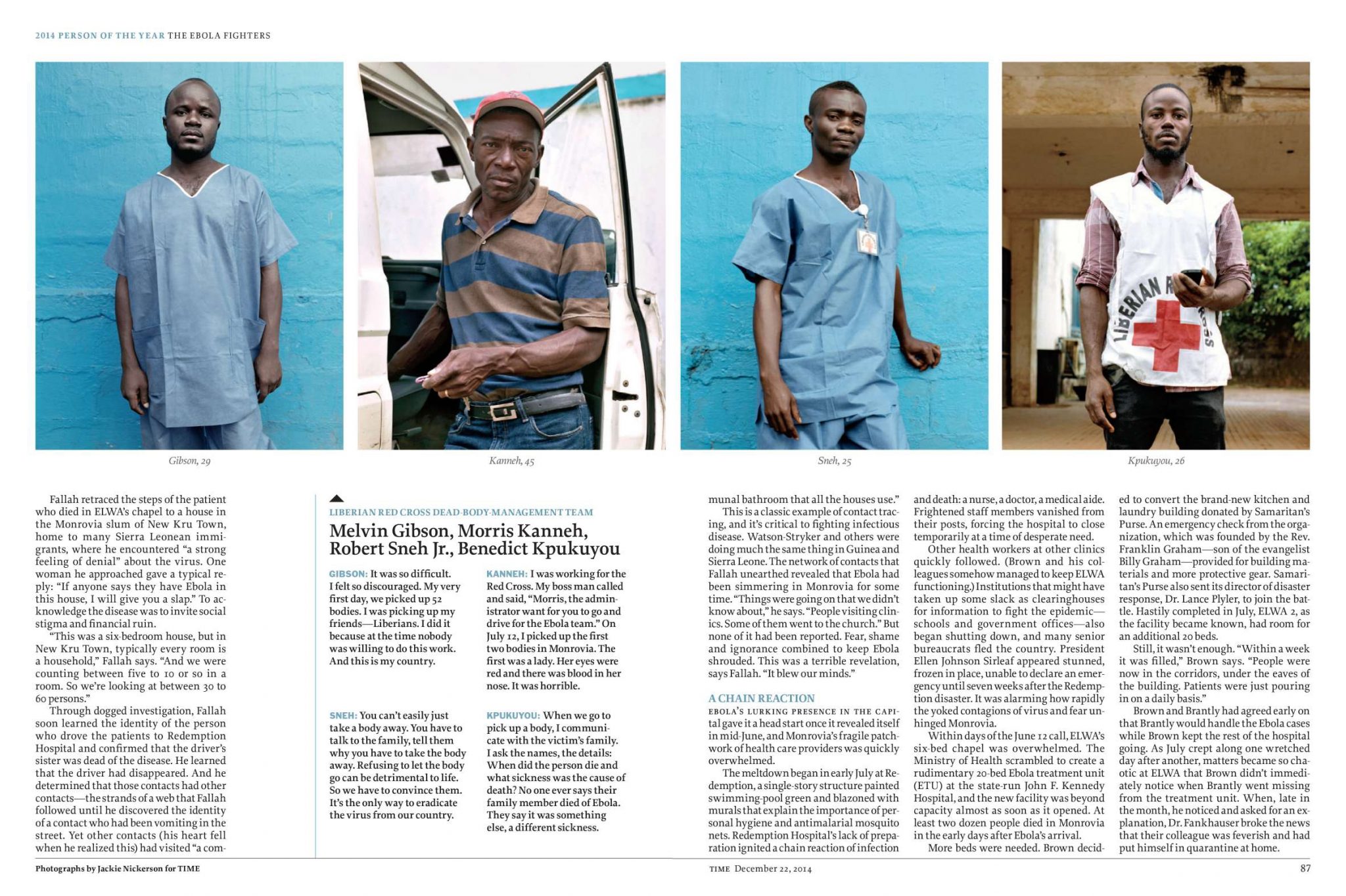  | Time Magazine: The Ebola Fighters | 6