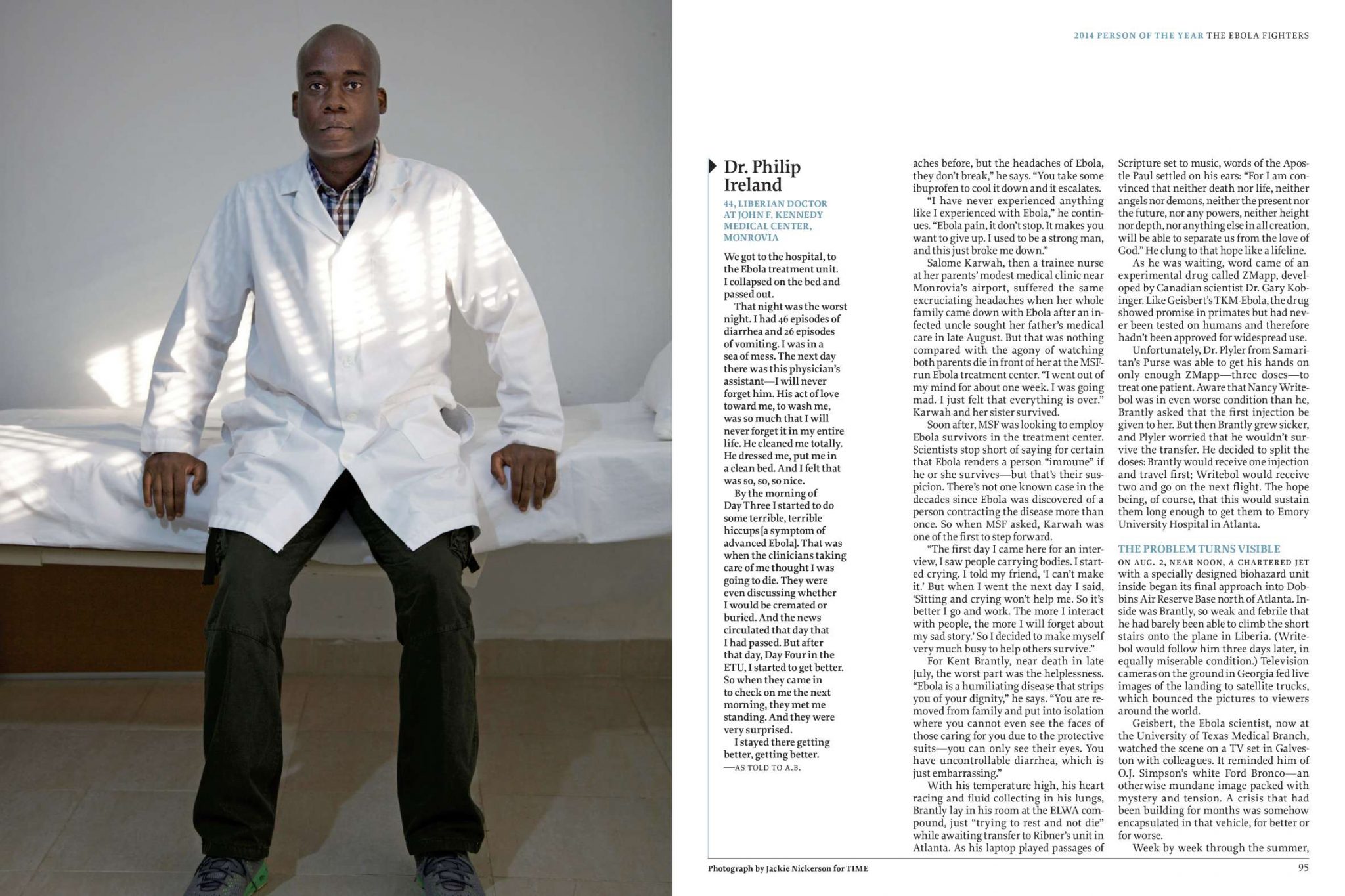  | Time Magazine: The Ebola Fighters | 8